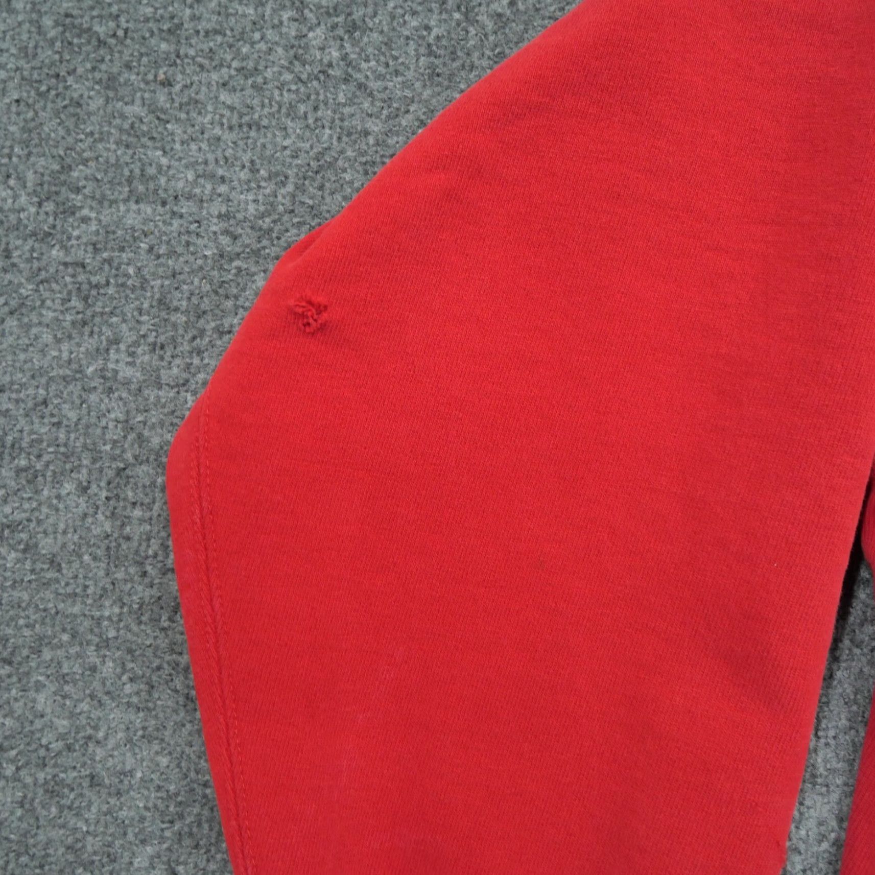 Lands' End VINTAGE Lands' End Sweatshirt Mens Pullover Crew Neck Cotton Blend Red XL Tall Distressed Holes 90s University Logo All Seasons Size US XL / EU 56 / 4 - 3 Thumbnail