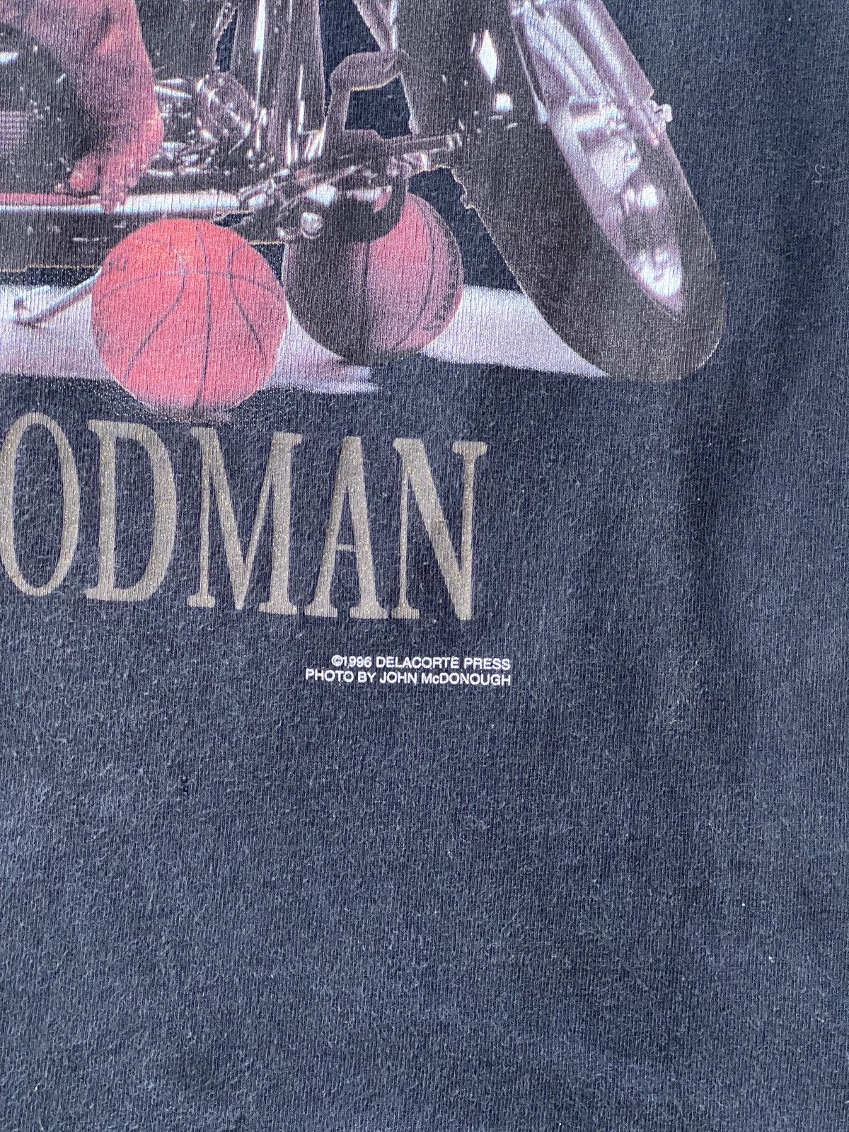 Vintage Vintage 1996 Dennis Rodman Bad Motorcycle Basketball Large Size US L / EU 52-54 / 3 - 5 Thumbnail