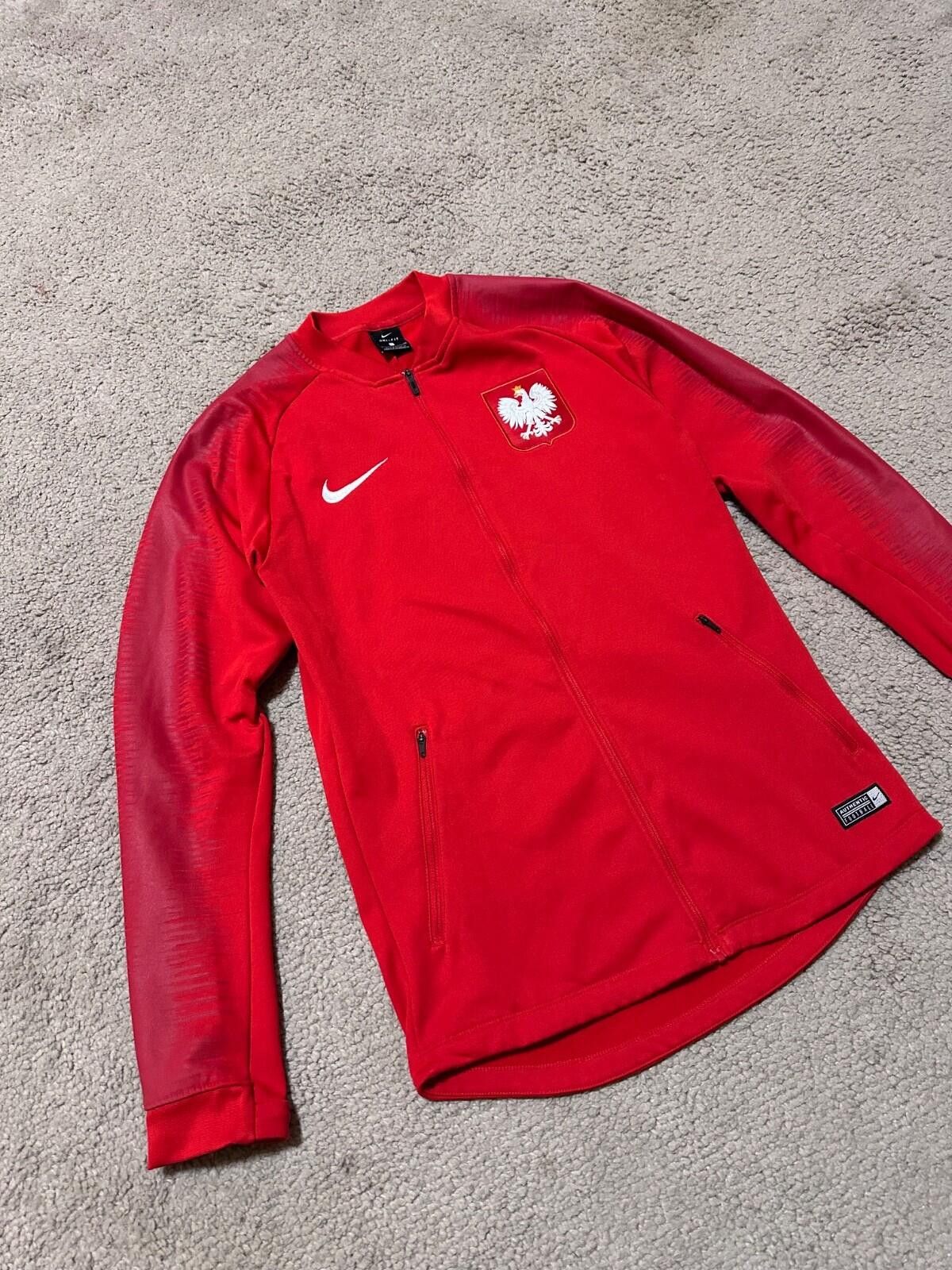 Nike POLAND 2018 2019 PRE MATCH FOOTBAL SOCCER JACKET NIKE sz S Size US S / EU 44-46 / 1 - 2 Thumbnail