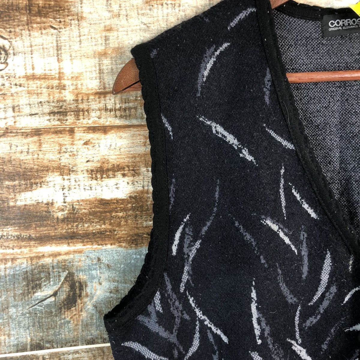 Homespun Knitwear × Japanese Brand DL Corrose Black art style Vest Knitwear #C534 Size US M / EU 48-50 / 2 - 7 Thumbnail