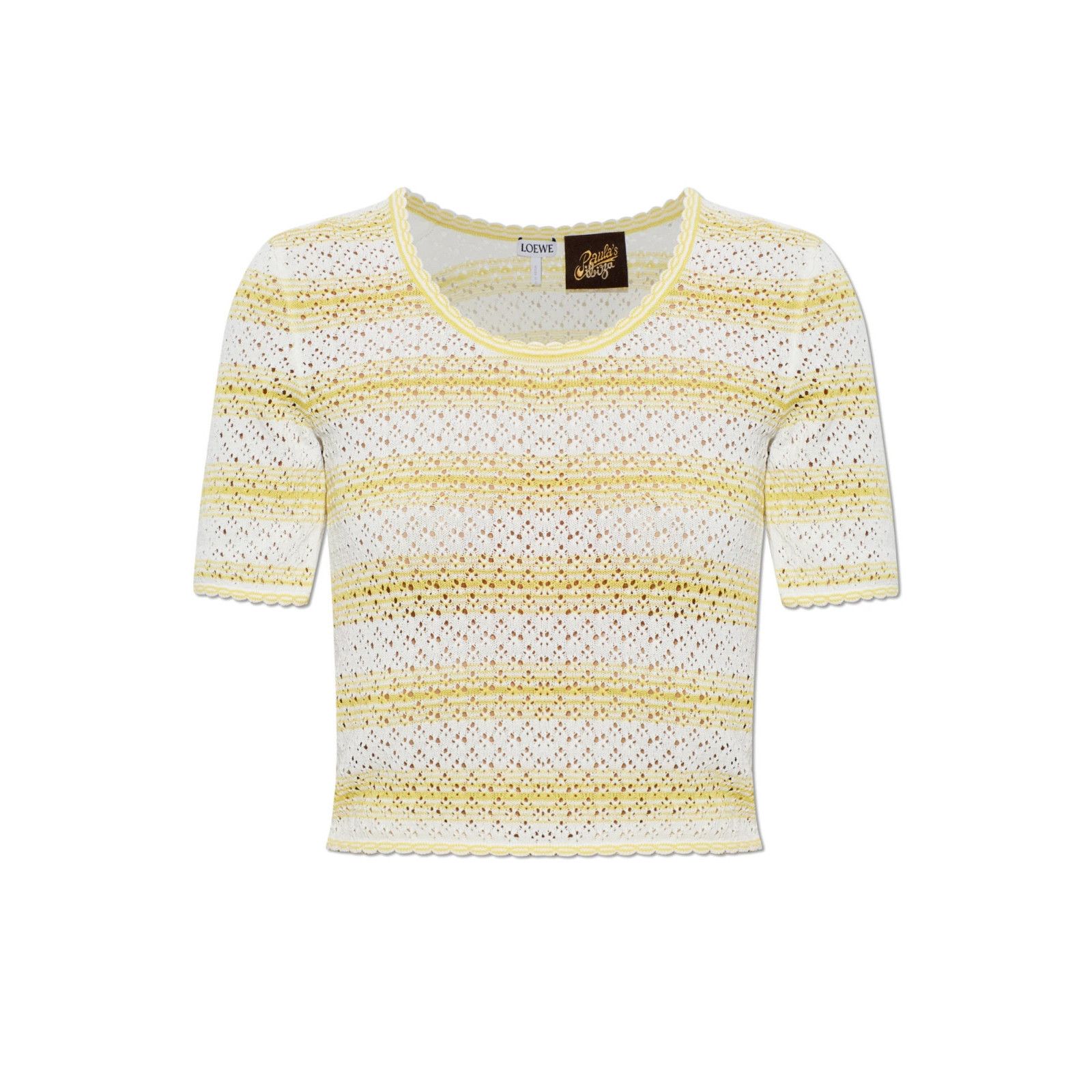 Loewe LOEWE Yellow Top With a Striped Pattern New & Authentic (Wom Size XS / US 0-2 / IT 36-38 - 1 Preview