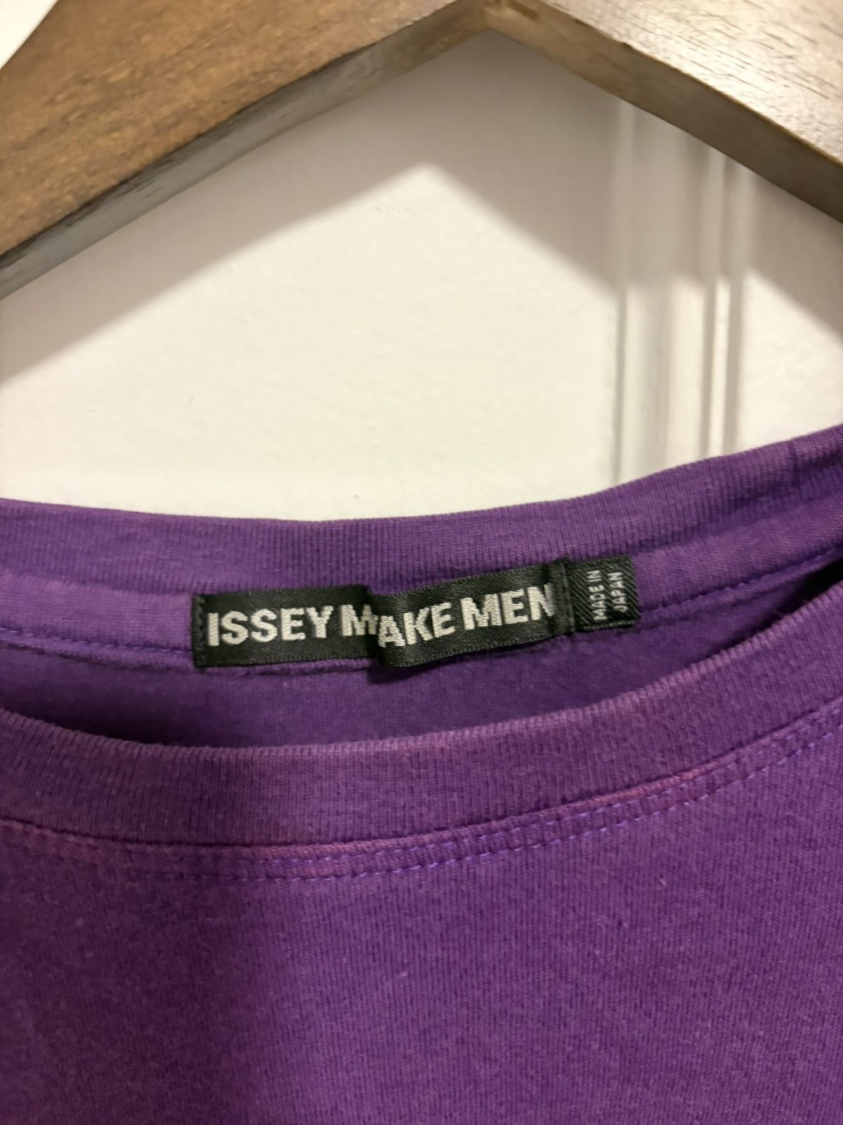 Issey Miyake Vintage Issey Miyake Mens Purple Long Sleeve Tshirt Size US M / EU 48-50 / 2 - 2 Thumbnail