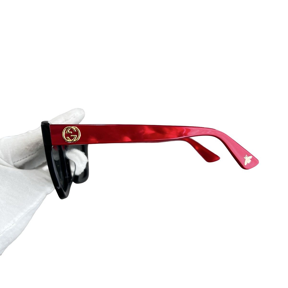Gucci GUCCI Cat-Eye Sunglasses Red/Black (GG0029SA) Size ONE SIZE - 5 Thumbnail