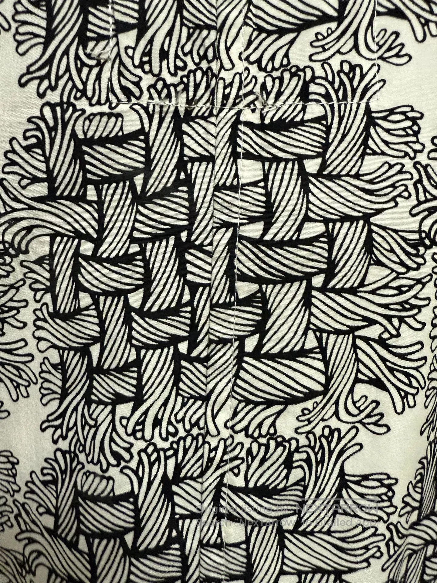 Christopher Nemeth Nemeth Black White Pattern Long. Size US L / EU 52-54 / 3 - 4 Thumbnail