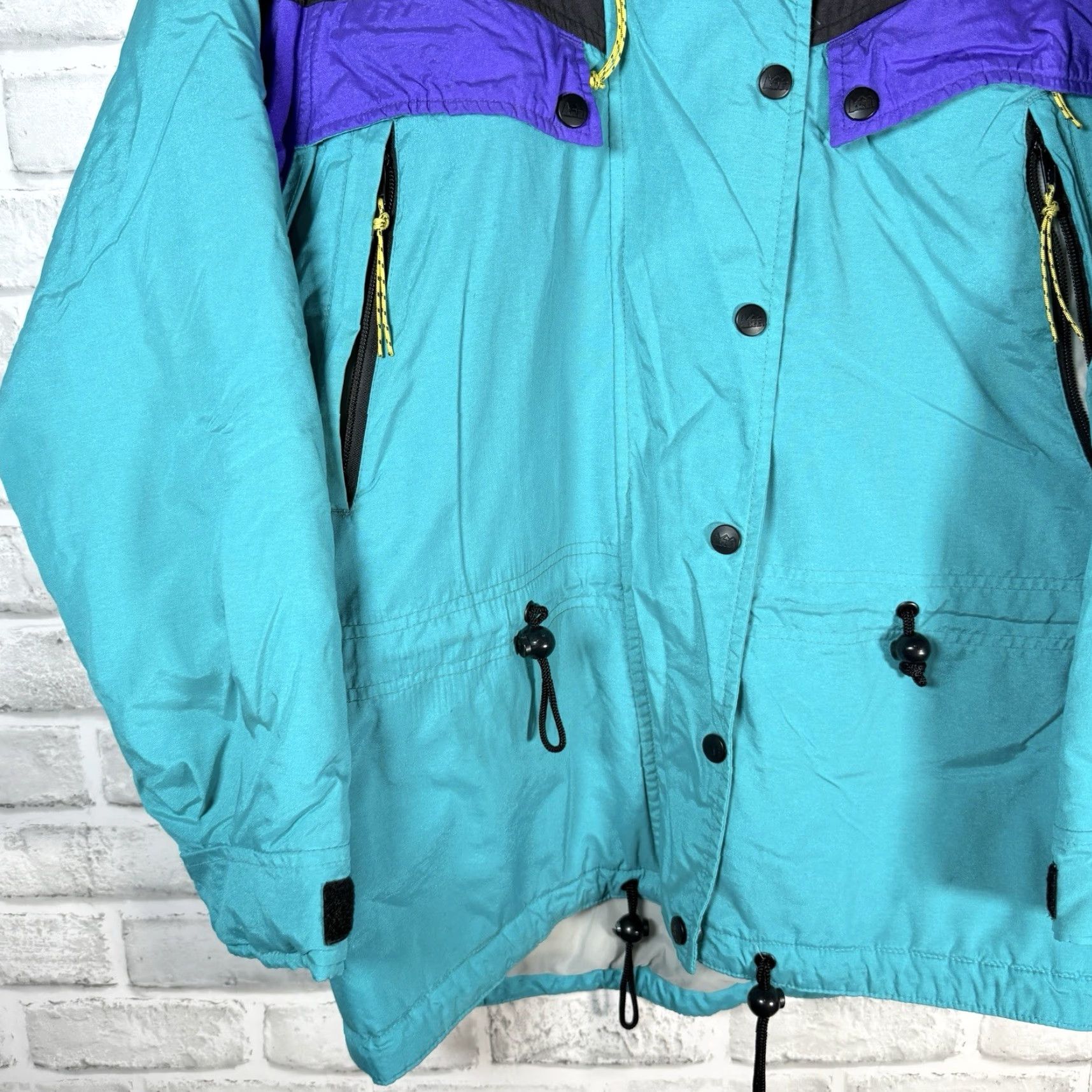 Vintage VTG REI Blue Full Zip Snow Ski Jacket Womens Size 8 Size M / US 6-8 / IT 42-44 - 3 Thumbnail