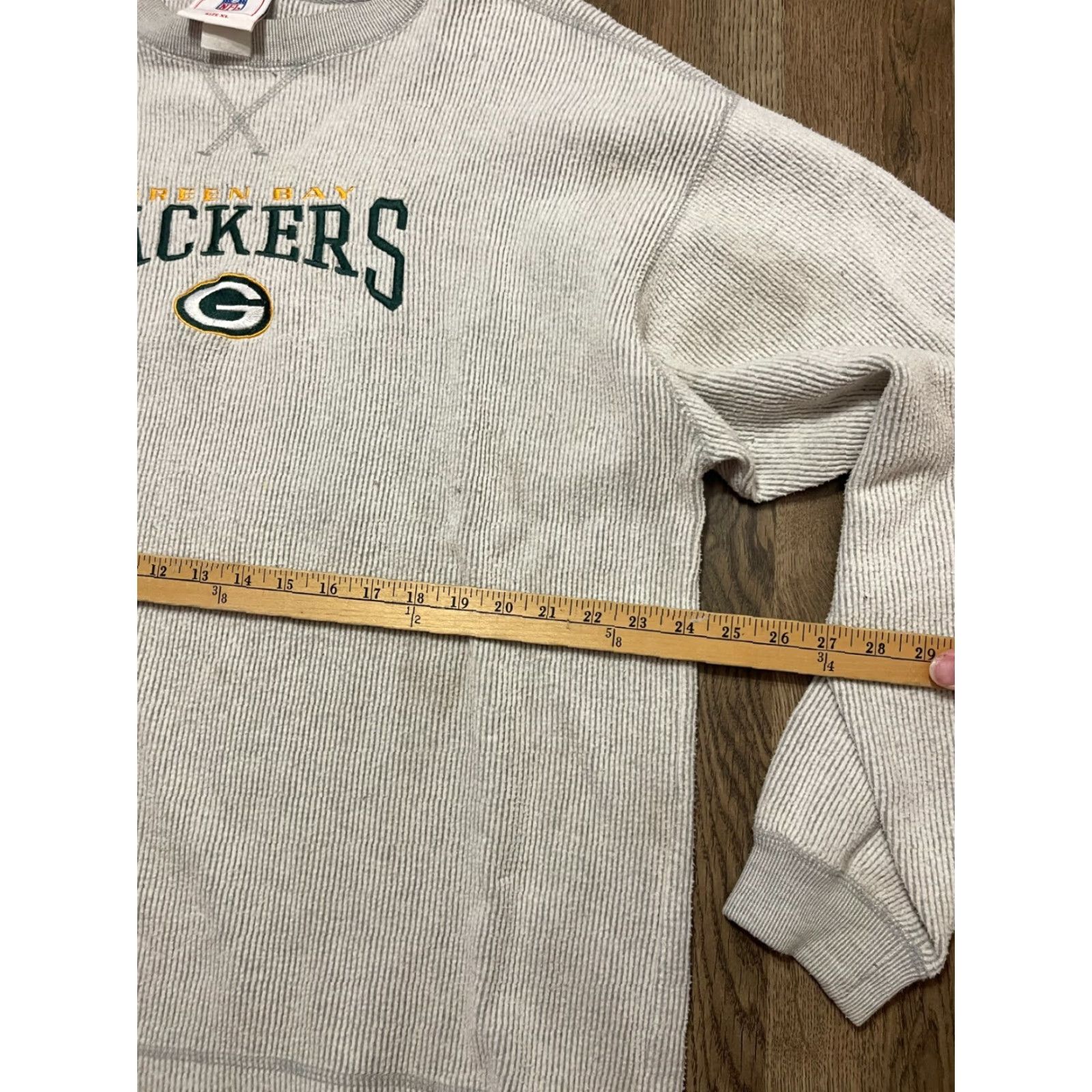NFL NFL Sweater Men's XL Gray Long Sleeve Wisconsin Green Bay Packers Shirt Pullover Crew Neck Regular NFL Size US XL / EU 56 / 4 - 6 Thumbnail