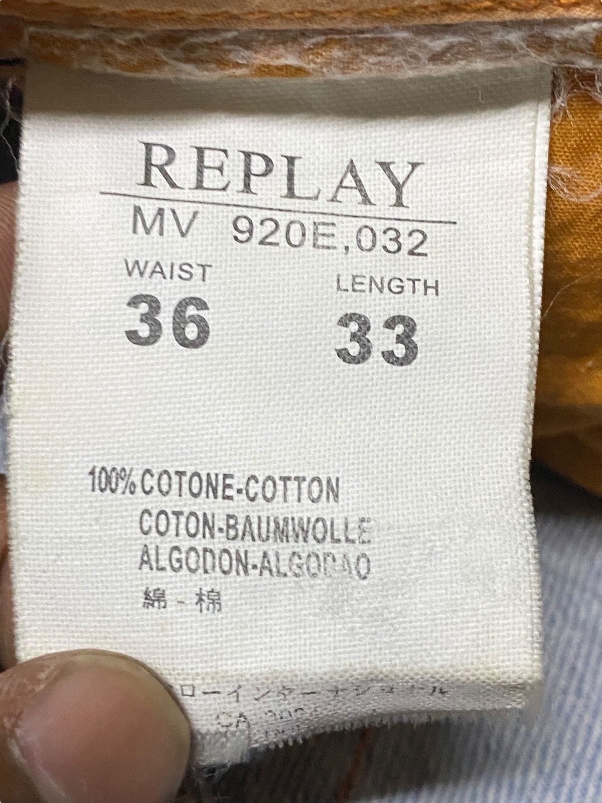 Replay Vintage Japanese Brand Replay Faded Wash Distressed Jeans Size US 36 / EU 52 - 21 Thumbnail