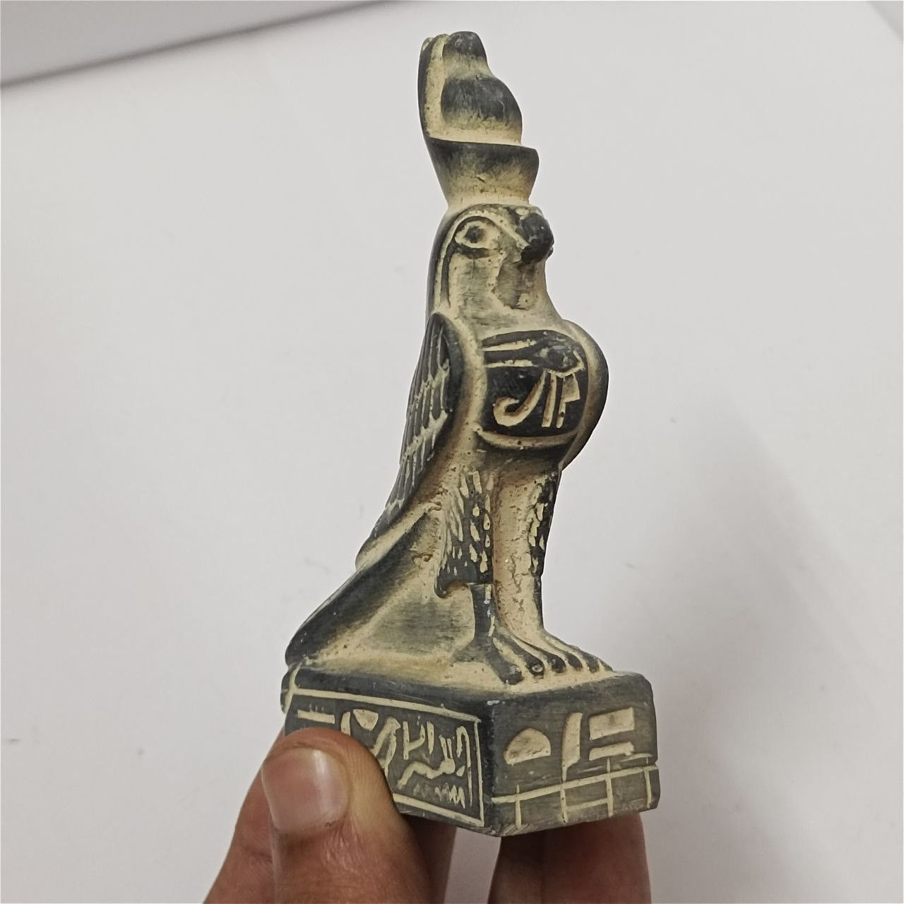 Handmade Unique Handmade Ancient Egyptian King Horus Statue Falcon Size ONE SIZE - 6 Thumbnail