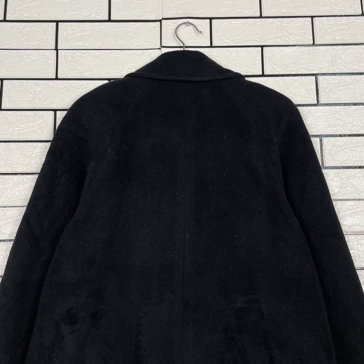 Other Italian Designer Vardini Black Wool Coat Size M / US 6-8 / IT 42-44 - 9 Thumbnail