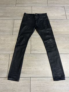 Saint laurent waxed on sale jeans