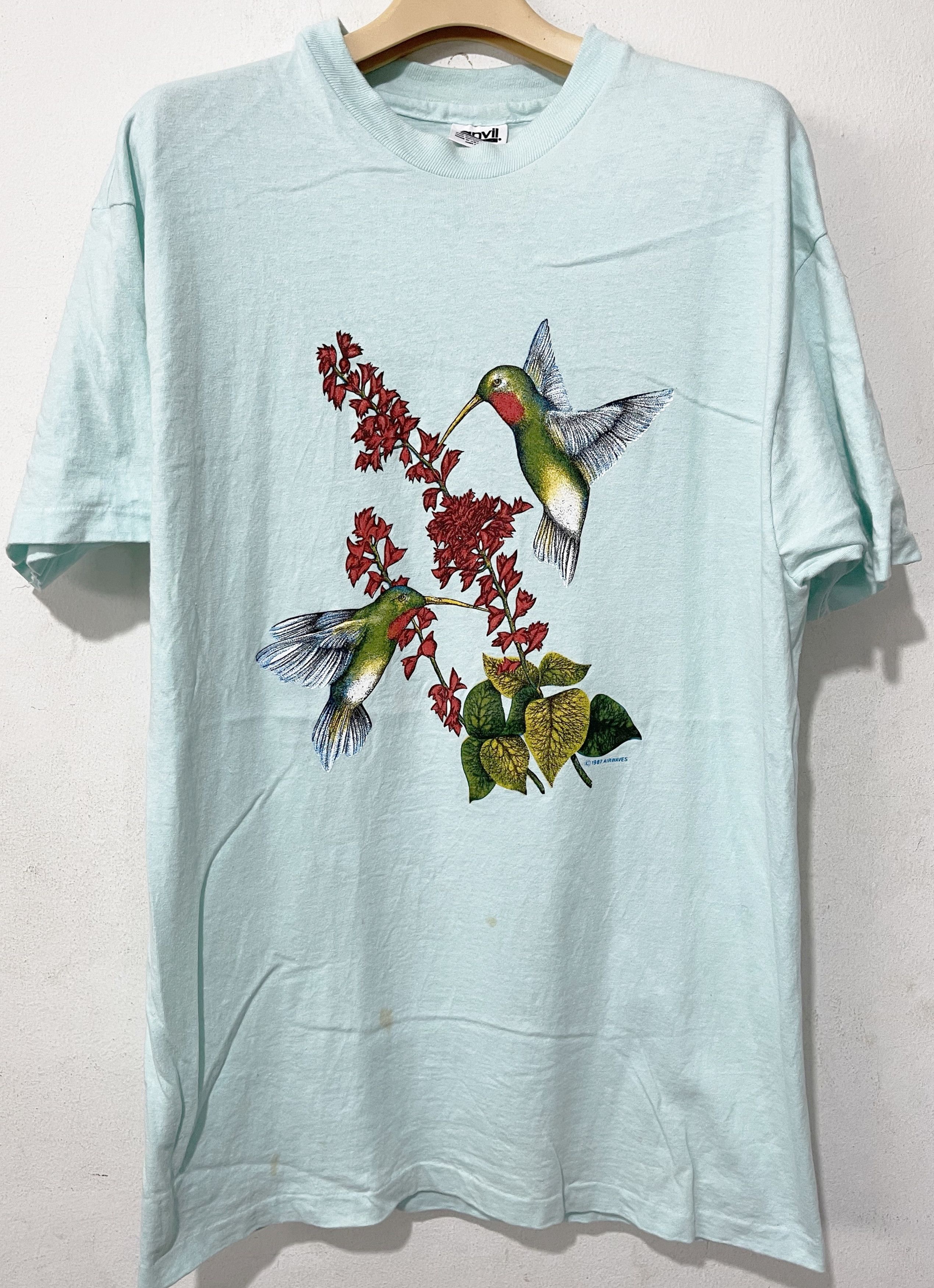 Vintage Vintage 80s Hummingbird Shirt Size US M / EU 48-50 / 2 - 1 Thumbnail