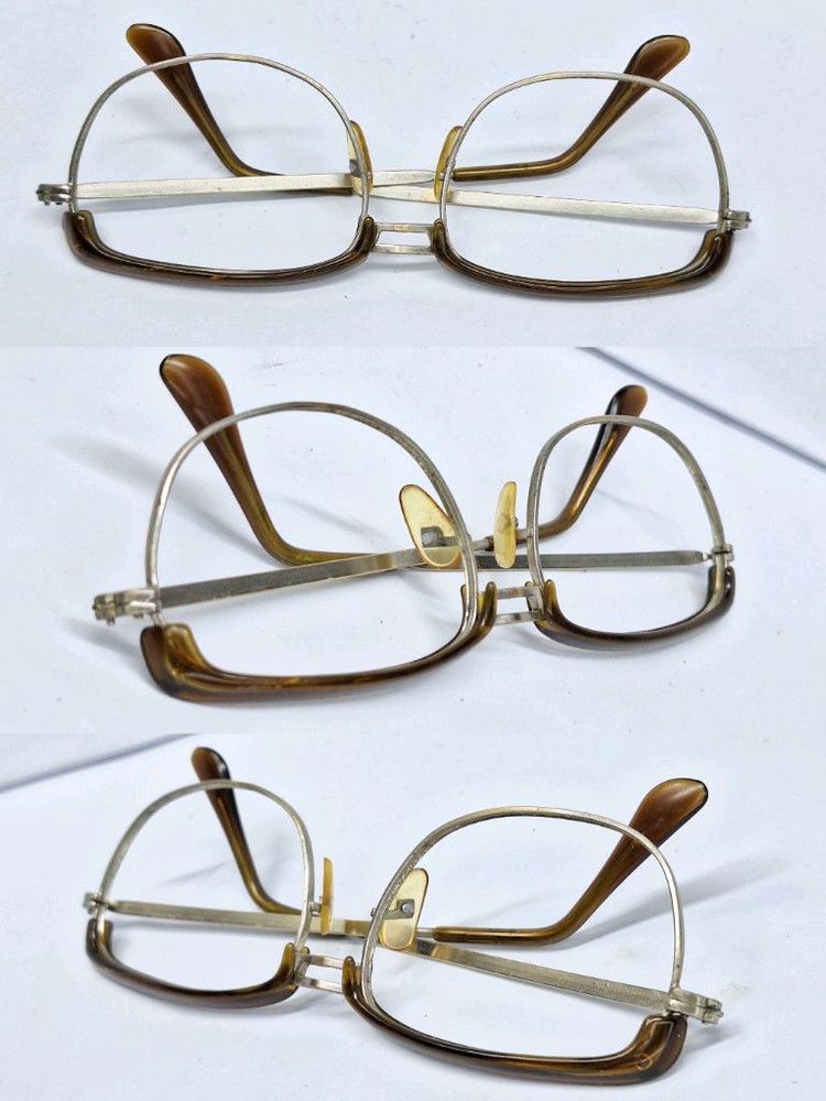 Other VINTAGE 1990s Japanese Slim Browline Glasses 55mm Modern Size ONE SIZE - 2 Thumbnail