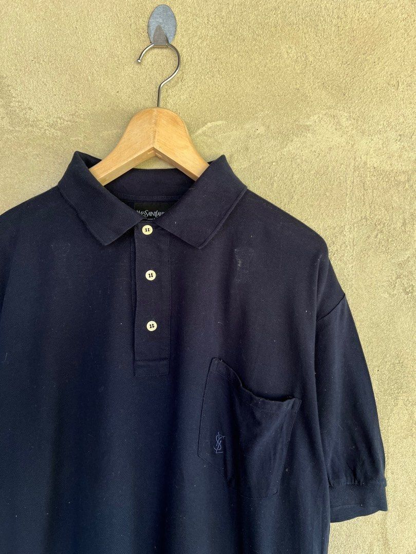Yves Saint Laurent Vintage YvesSaintLaurent Polo Shirt Size US L / EU 52-54 / 3 - 3 Thumbnail