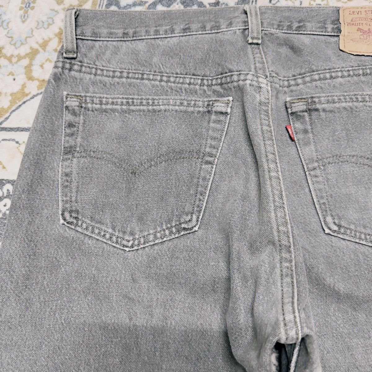 Levi's Vintage 90s Levis 501 Grey Charcoal Jeans Helmut Lang Size US 32 / EU 48 - 8 Thumbnail