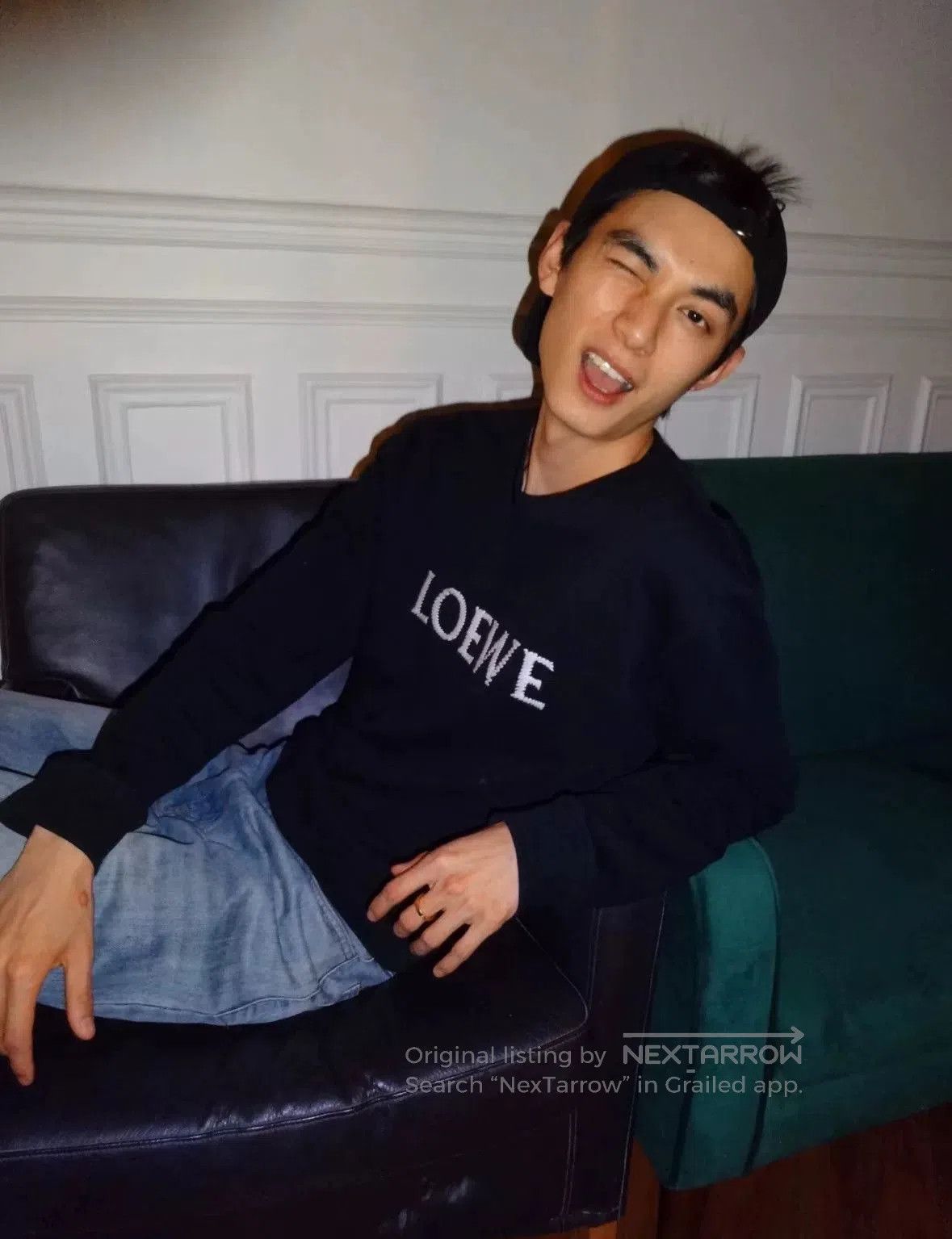 Loewe LOEWE SS23 Men's Embroidered Logo Crewneck Sweatshirt. Size US L / EU 52-54 / 3 - 9 Thumbnail