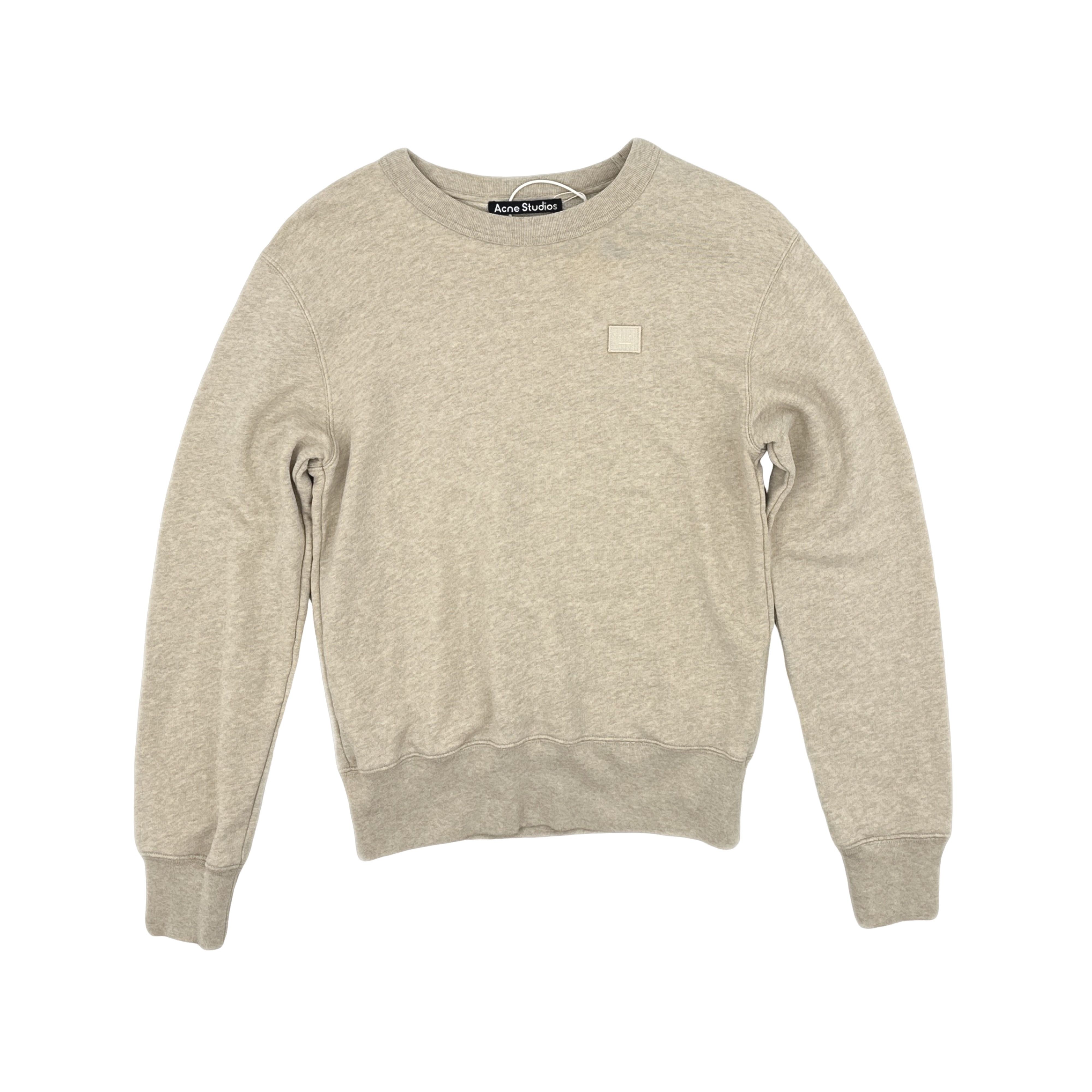 Acne Studios Acne Studios Beige Face Patch Sweatshirt XS Size US XS / EU 42 / 0 - 1 Thumbnail