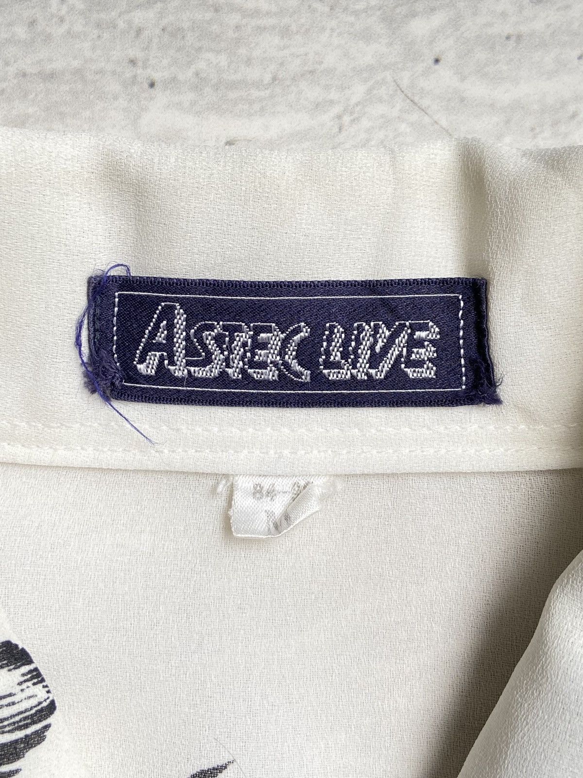 Designer × Japanese Brand ASTEC LIVE White Flower Motive Shirt Size US S / EU 44-46 / 1 - 11 Thumbnail