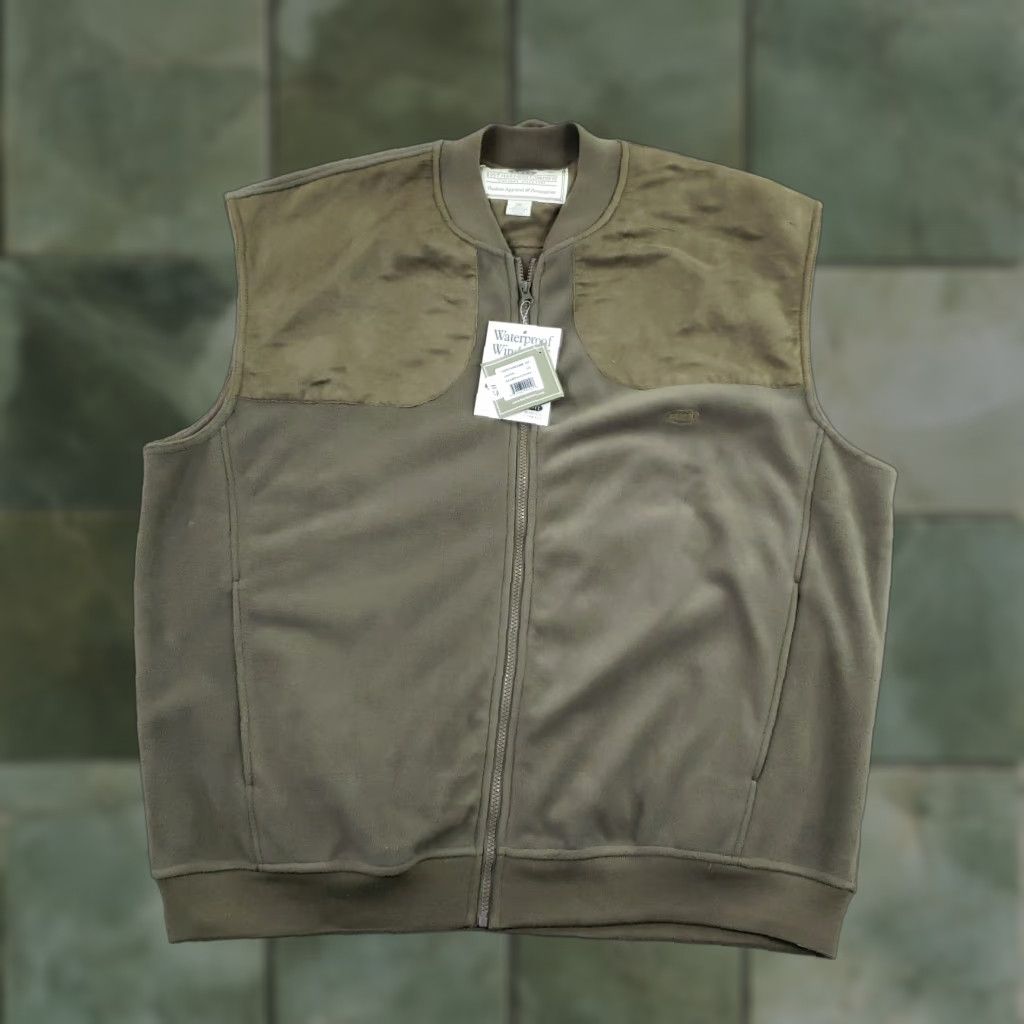 Vintage Boyt Harness Company Vest Mens 3XL Green Fleece Full Zip Shoulder Patch Shooting Size US XXL / EU 58 / 5 - 1 Thumbnail