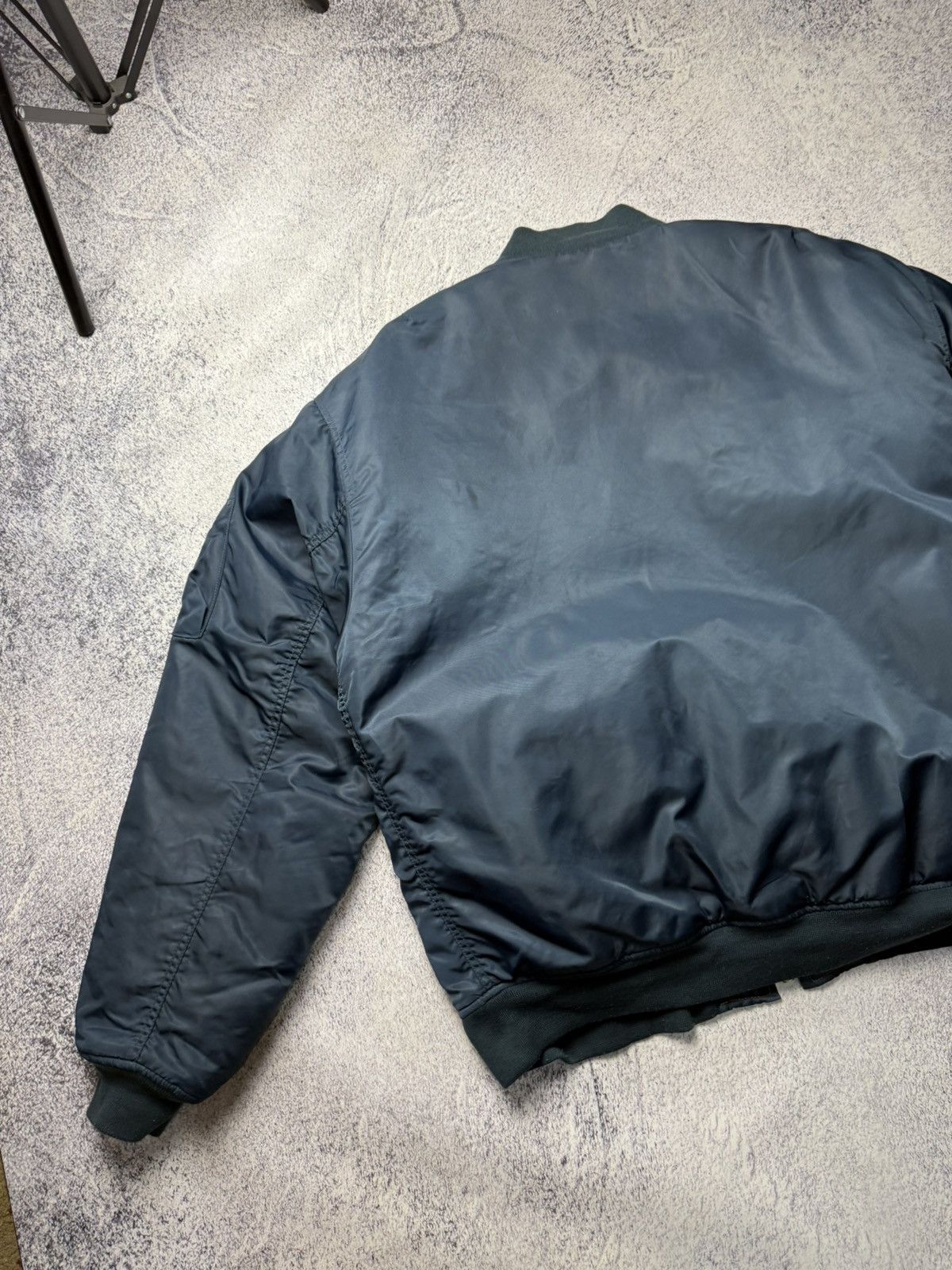 Alpha Industries Vintage Blue Reversible Bomber Jacket MA1 USA Y2K Size US XXL / EU 58 / 5 - 21 Thumbnail