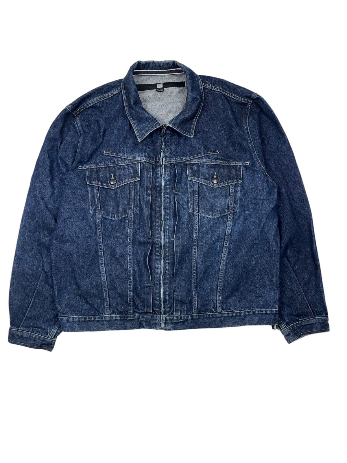Marithe + Francois Girbaud × Vintage Vintage Marithe Francois Gibraud Denim Jacket Full Zip Size US XXL / EU 58 / 5 - 1 Thumbnail