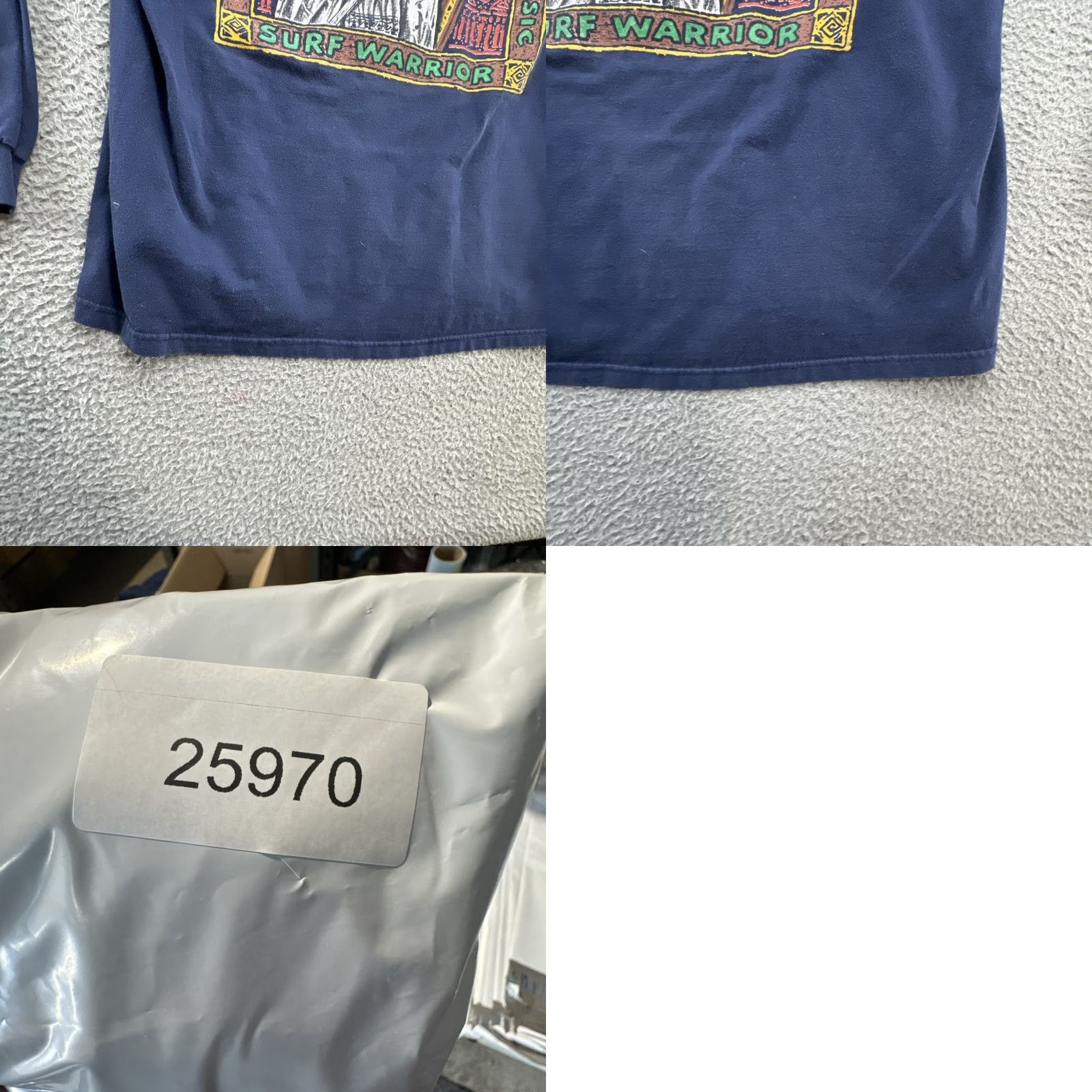 Vintage VINTAGE Rare 90s JIMMY’Z Old Hawaiian Force Surf Legend Warrior Long-sleeve T-Shirt Men L Blue Graphic Print Double-Sided Limited Edition Size US L / EU 52-54 / 3 - 10 Thumbnail