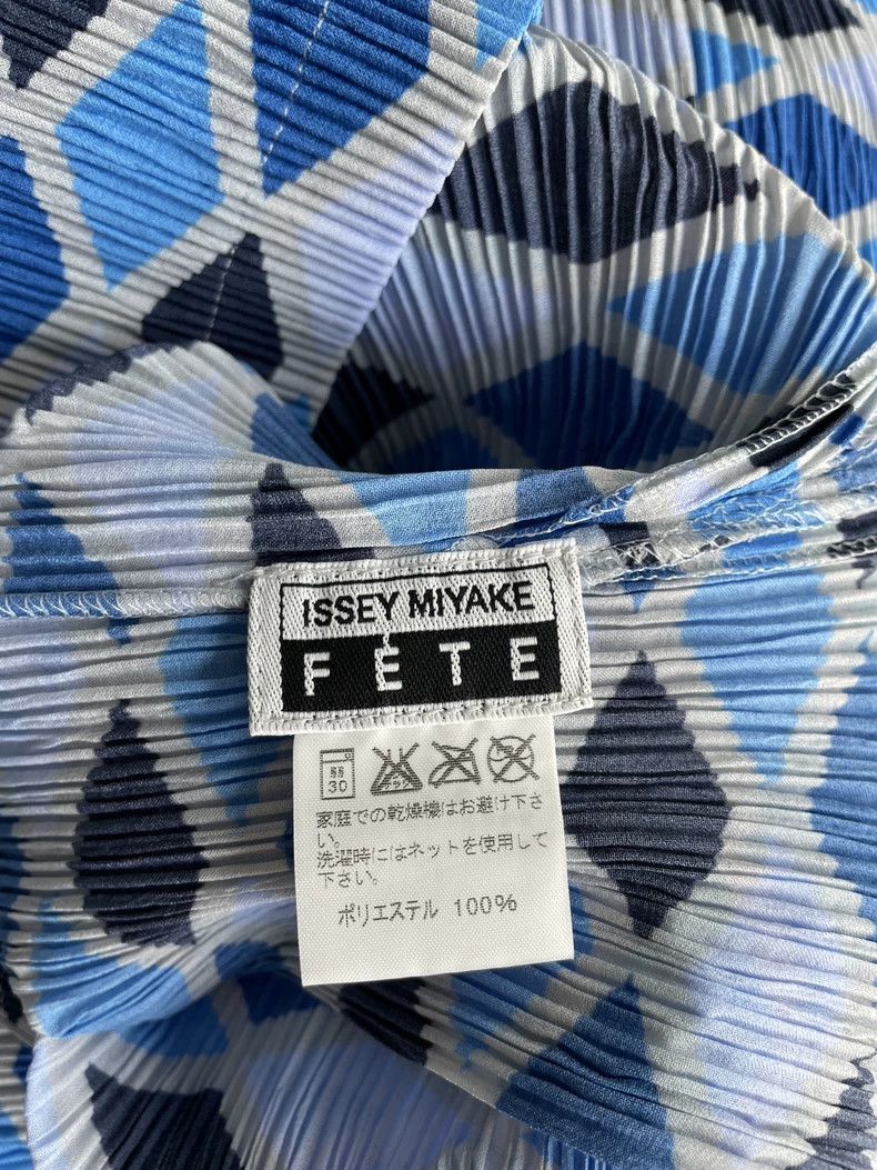Issey Miyake Issey Miyake size:2 Blue geometric diamond-shaped dress Size M / US 6-8 / IT 42-44 - 8 Thumbnail