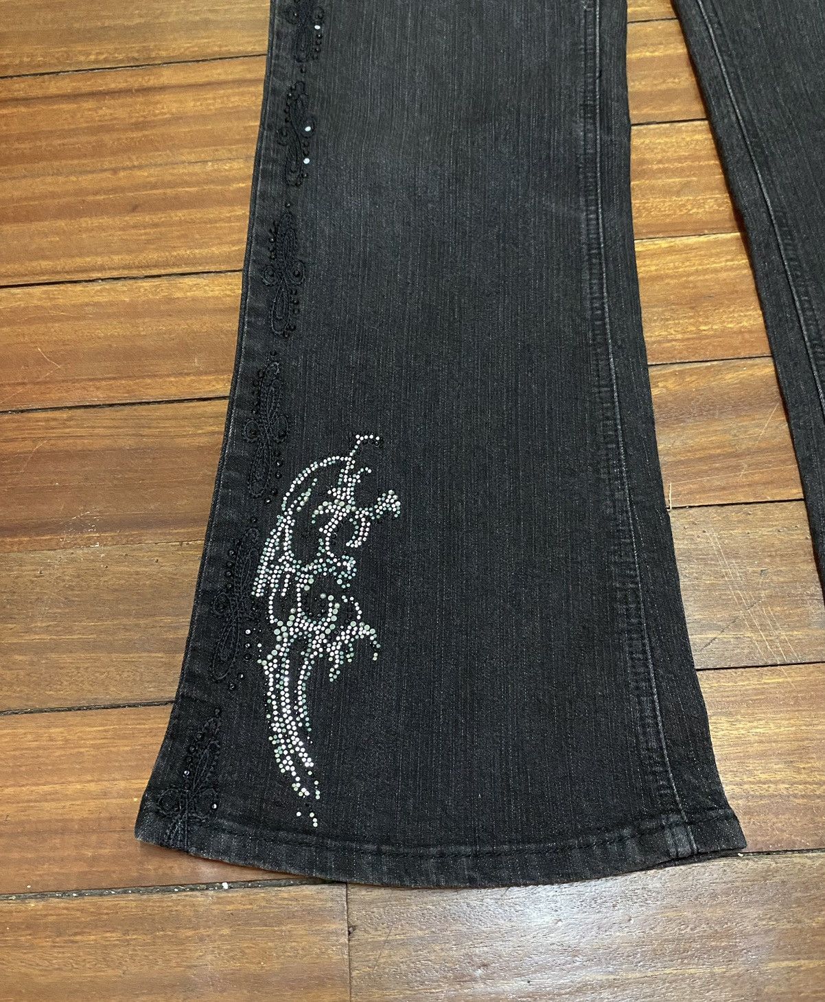 14th Addiction Rare Design Vintage Japanese Brand COS Flared Jeans 2000s Size US 33 - 5 Thumbnail