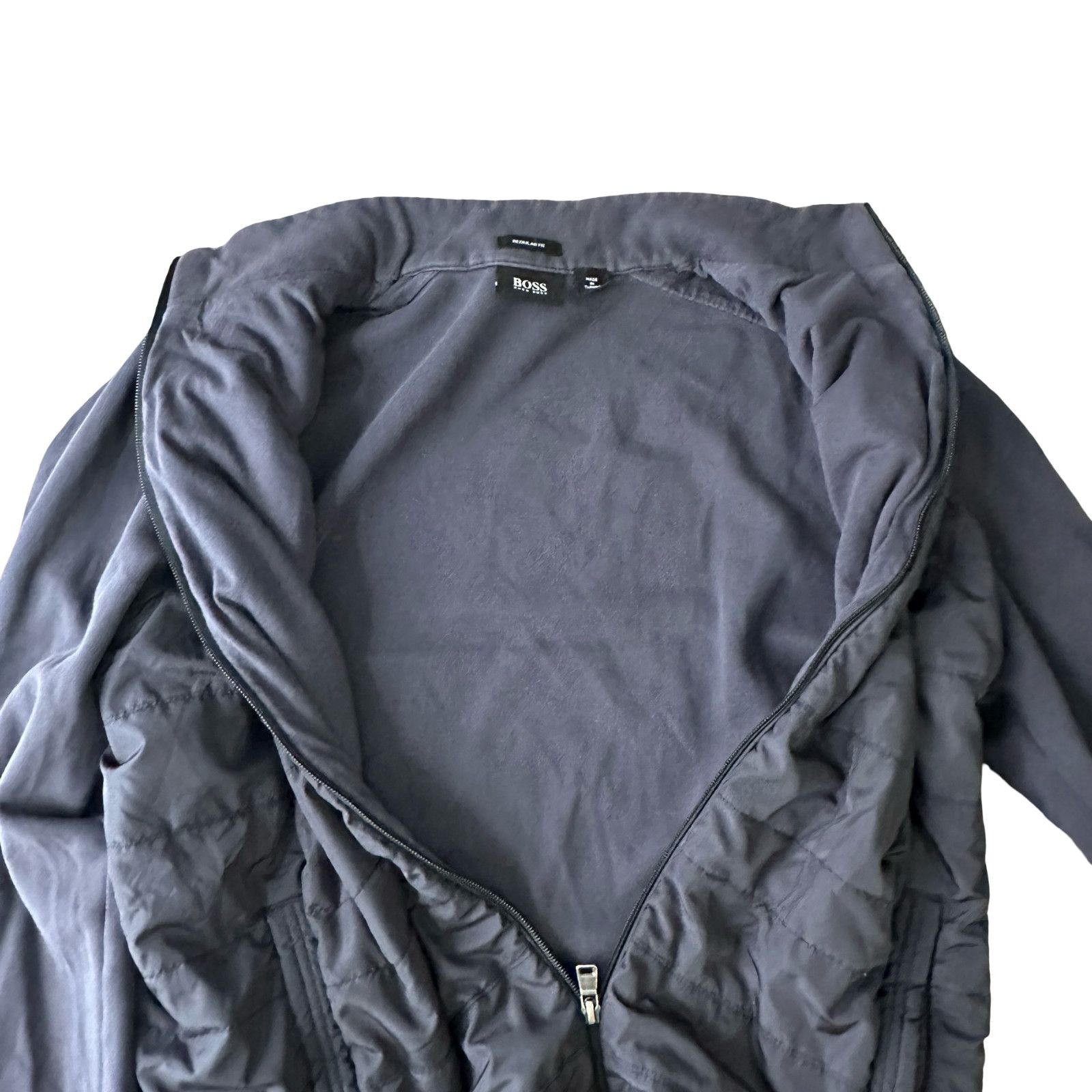 Hugo Boss Hugo Boss Hybrid Jacket Mens Large Blue Long Sleeve Pockets Size US L / EU 52-54 / 3 - 6 Thumbnail