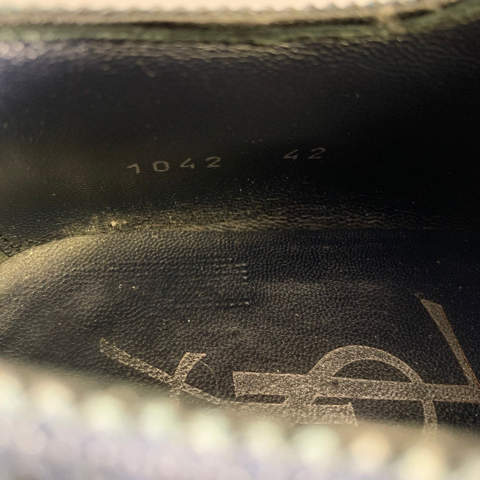 Yves Saint Laurent YSL Size 9 Navy Wingtip Leather Cap Toe Lace Up Shoes Size US 9 / EU 42 - 7 Thumbnail