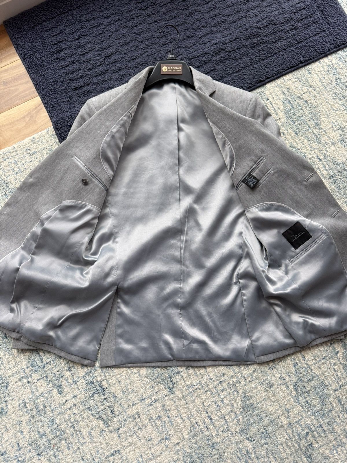 Marc Anthony Marc Anthony Blazer Heathered Light Grey Size 38S - 7 Thumbnail