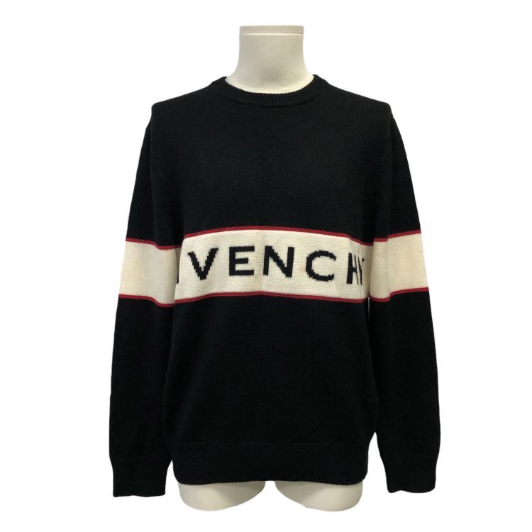 Givenchy Givenchy Logo Stripe Wool Sweater Size L Size US L / EU 52-54 / 3 - 1 Thumbnail