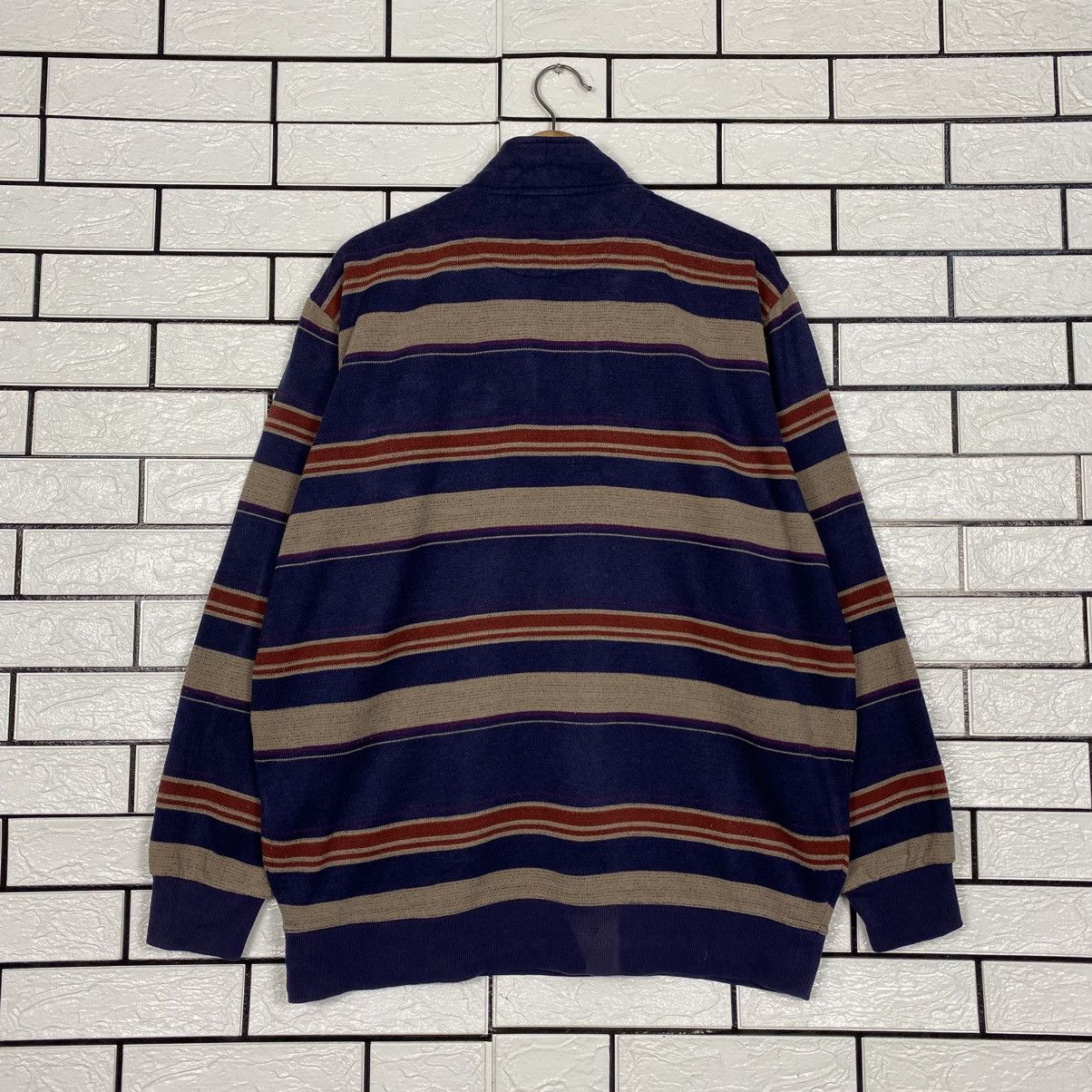 Japanese Brand Vintage Sweatshirt Striped Nicole Morrison Issey Miyake Size US L / EU 52-54 / 3 - 9 Thumbnail