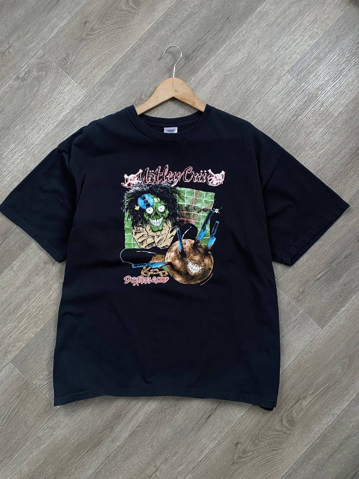 Gildan 🫧MOTLEY CRUE DR. FEELGOOD TOUR 89-90s PUSHEAD ROCK METAL XL Size US XL / EU 56 / 4 - 1 Thumbnail
