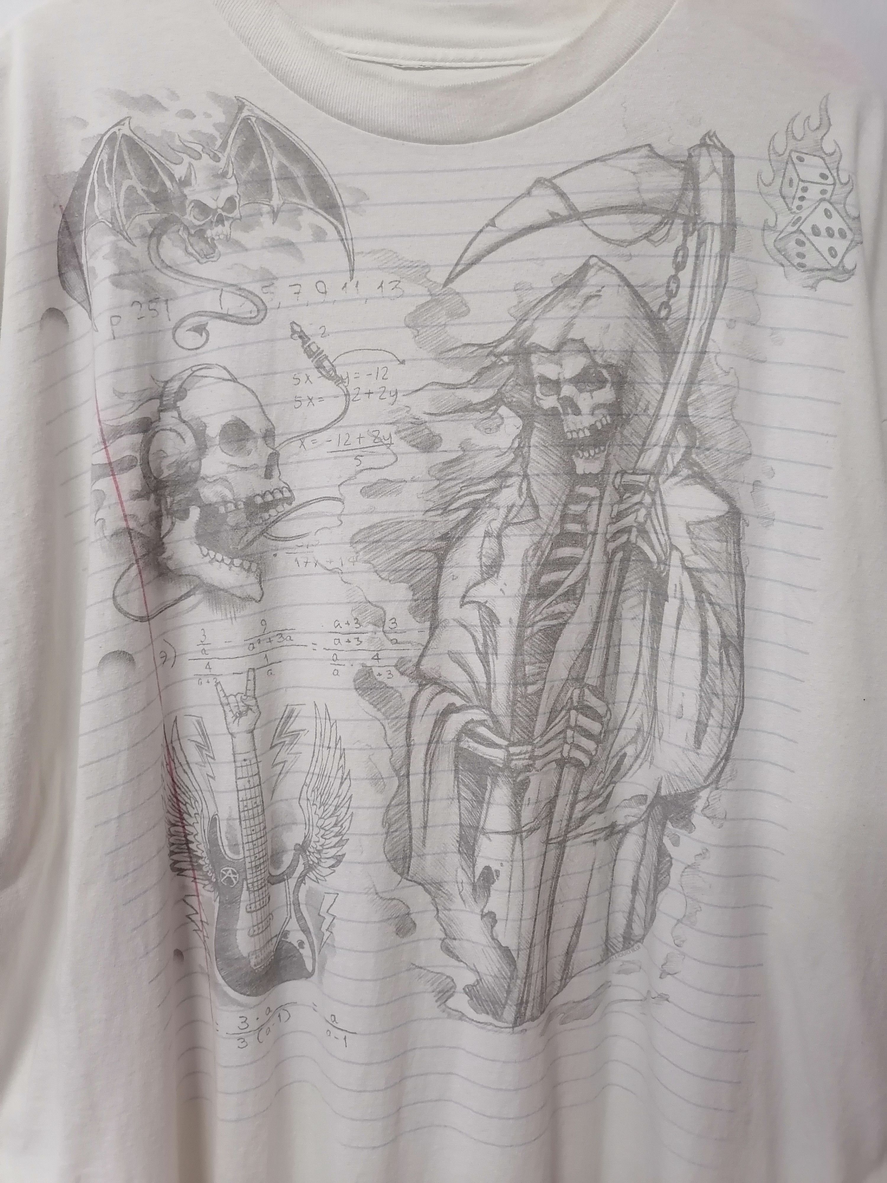 Liquid Blue × Vintage Vintage 00s Grim Reaper Art Print Liquid Blue Tee Big Size Size US XXL / EU 58 / 5 - 2 Thumbnail