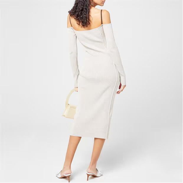 Jacquemus o1g2r1mq1024 Dress in White Size S / US 4 / IT 40 - 5 Thumbnail