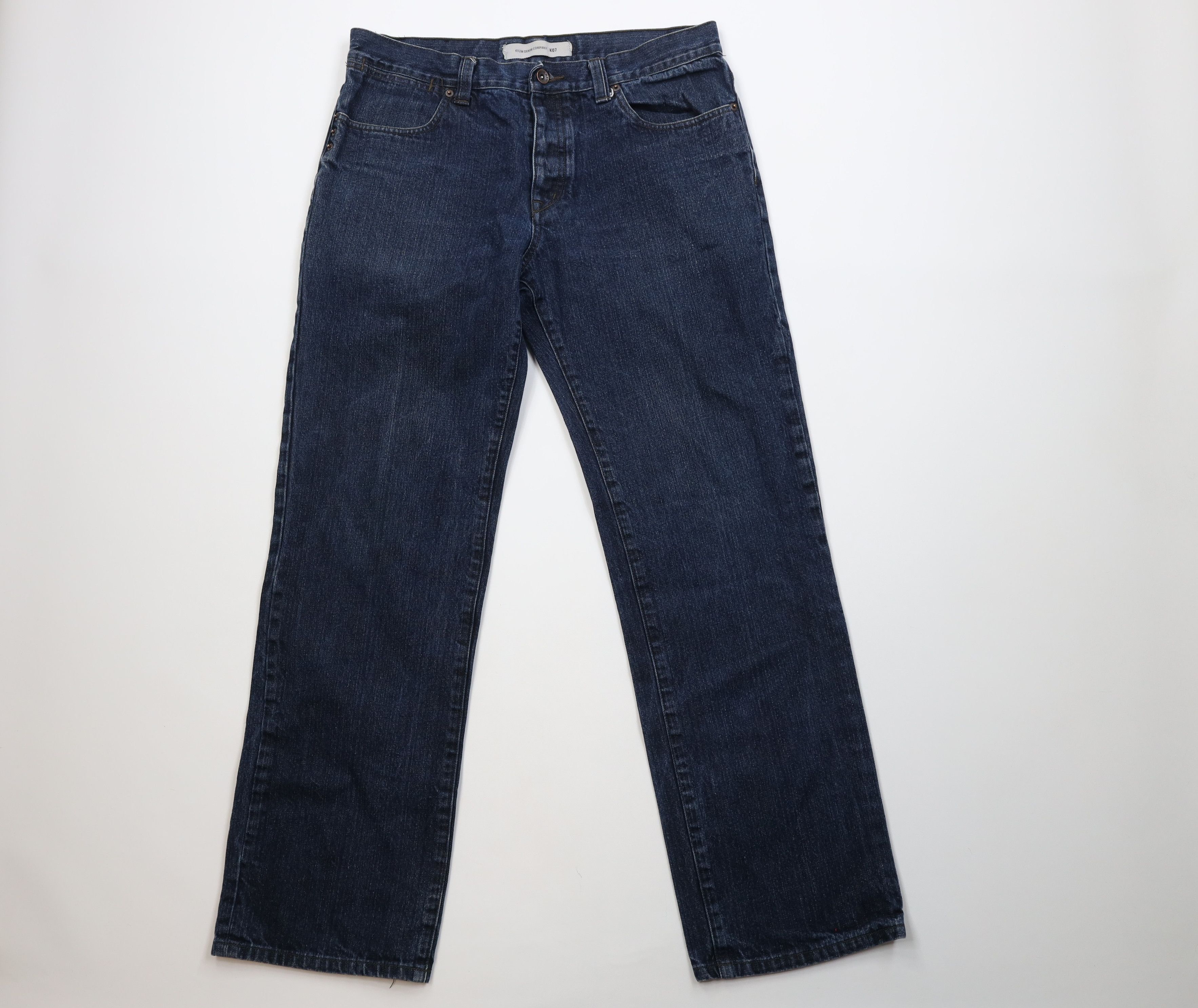KREW Vintage 90s Y2K Krew Skateboarding Wide Leg Denim Jeans Blue Size US 36 / EU 52 - 1 Thumbnail