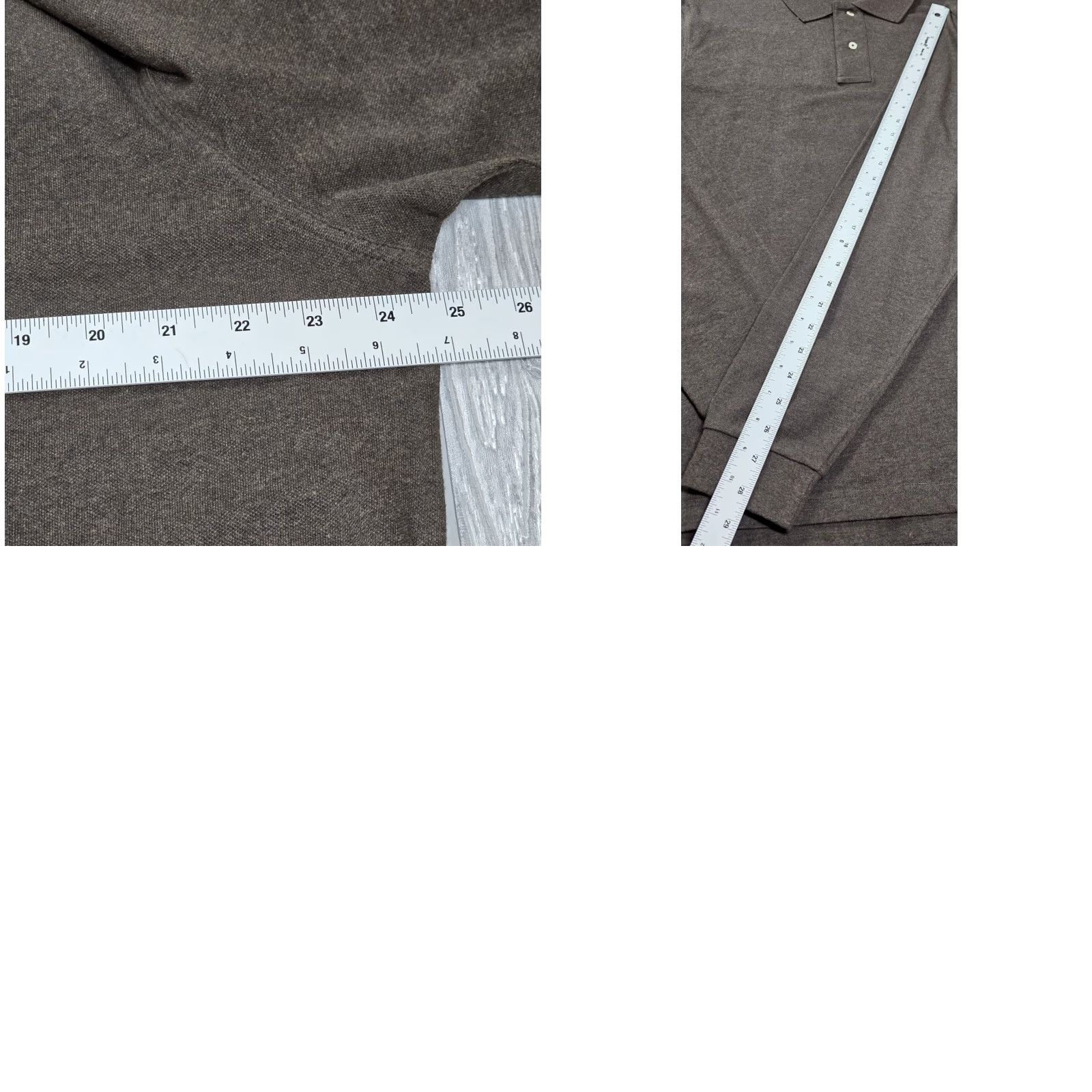 Southern Tide Southern Tide Polo Shirt XL Brown Long Sleeve Mens Heathered Polo Cotton Size US XL / EU 56 / 4 - 9 Thumbnail