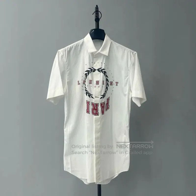 Dior White Cotton Short Sleeve T-shirt .