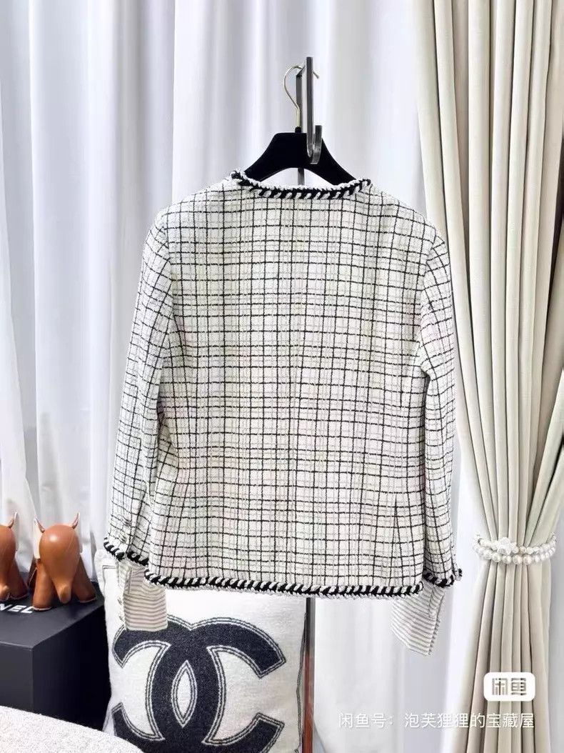 Chanel Chanel Black and white plaid cuff fake two-piece long-slee Size XS / US 0-2 / IT 36-38 - 3 Thumbnail