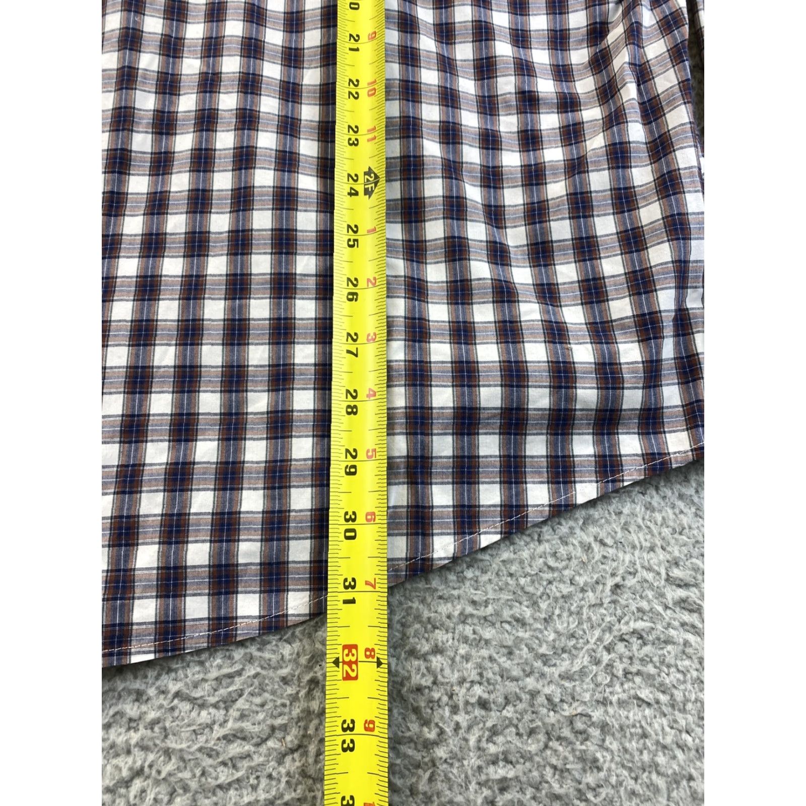 Croft & Barrow Croft & Barrow Dress Shirt Plaid 2XL Men Long Sleeve Button-Down Casual Formal Classic Twist Glen Plaid Blue 80-16 Mens Size US XXL / EU 58 / 5 - 7 Thumbnail