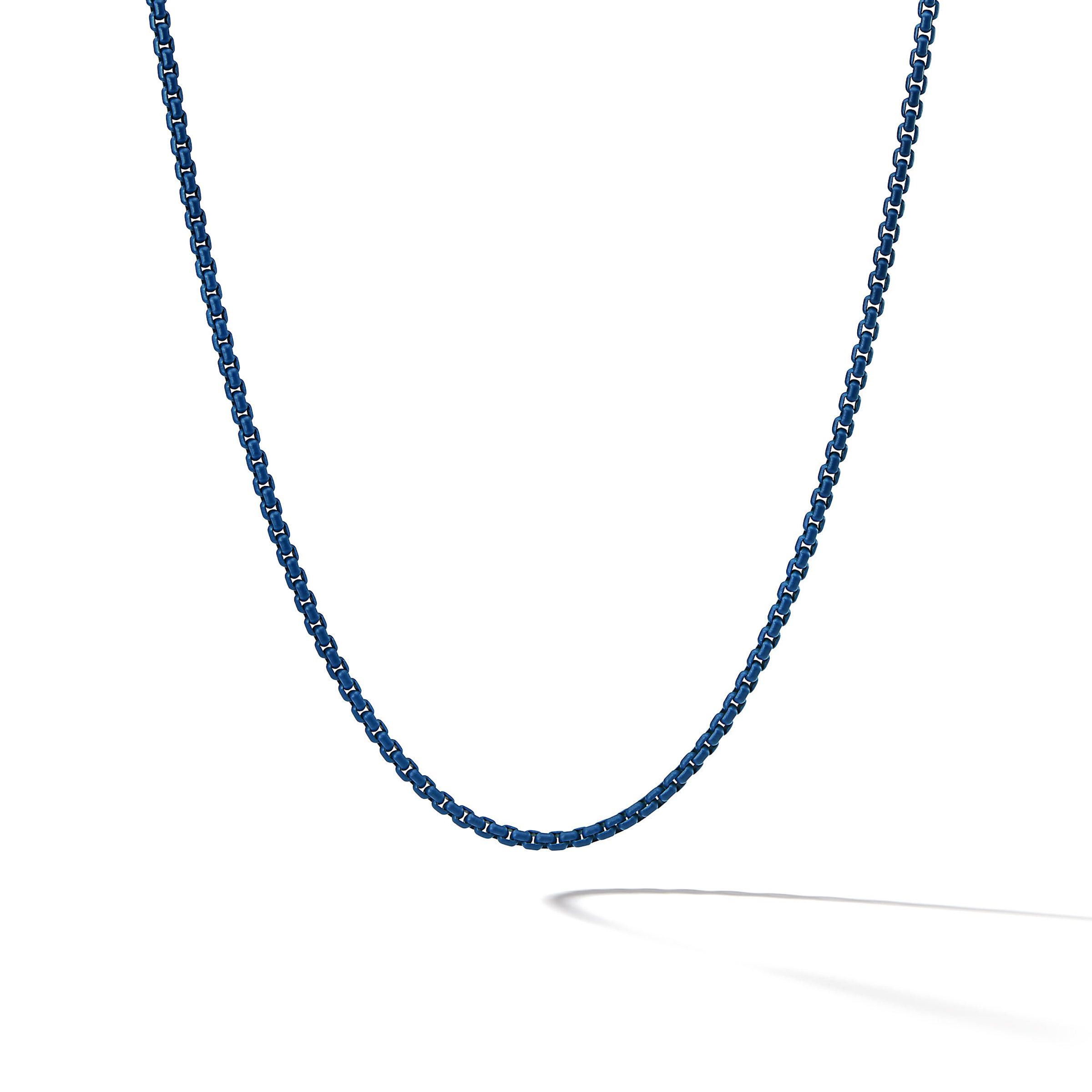 David Yurman o1w1db10526 CH0443M Size:10/Chain Necklace in Silver/Blue Size ONE SIZE - 1 Thumbnail