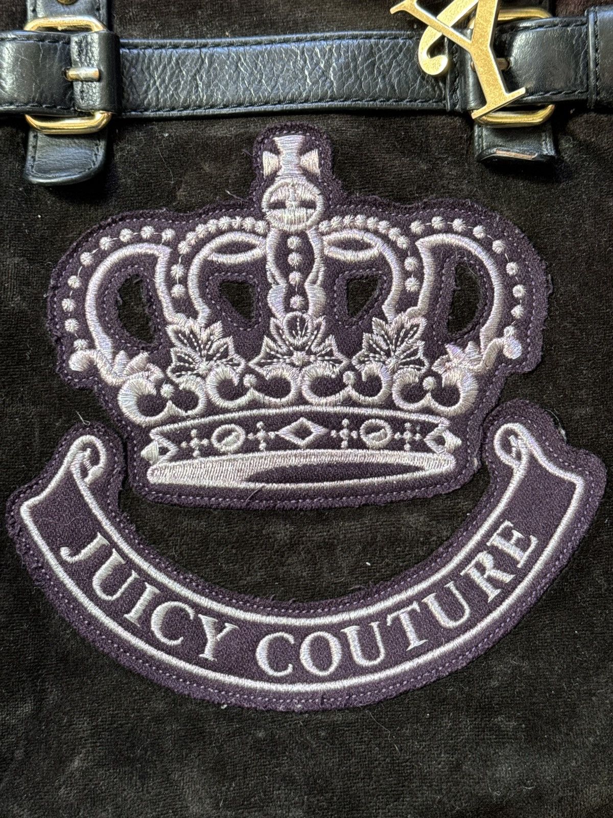 Juicy Couture × Vintage VINTAGE VELOUR JUICY COUTURE 2000s SHOPPER BAG Size ONE SIZE - 9 Thumbnail