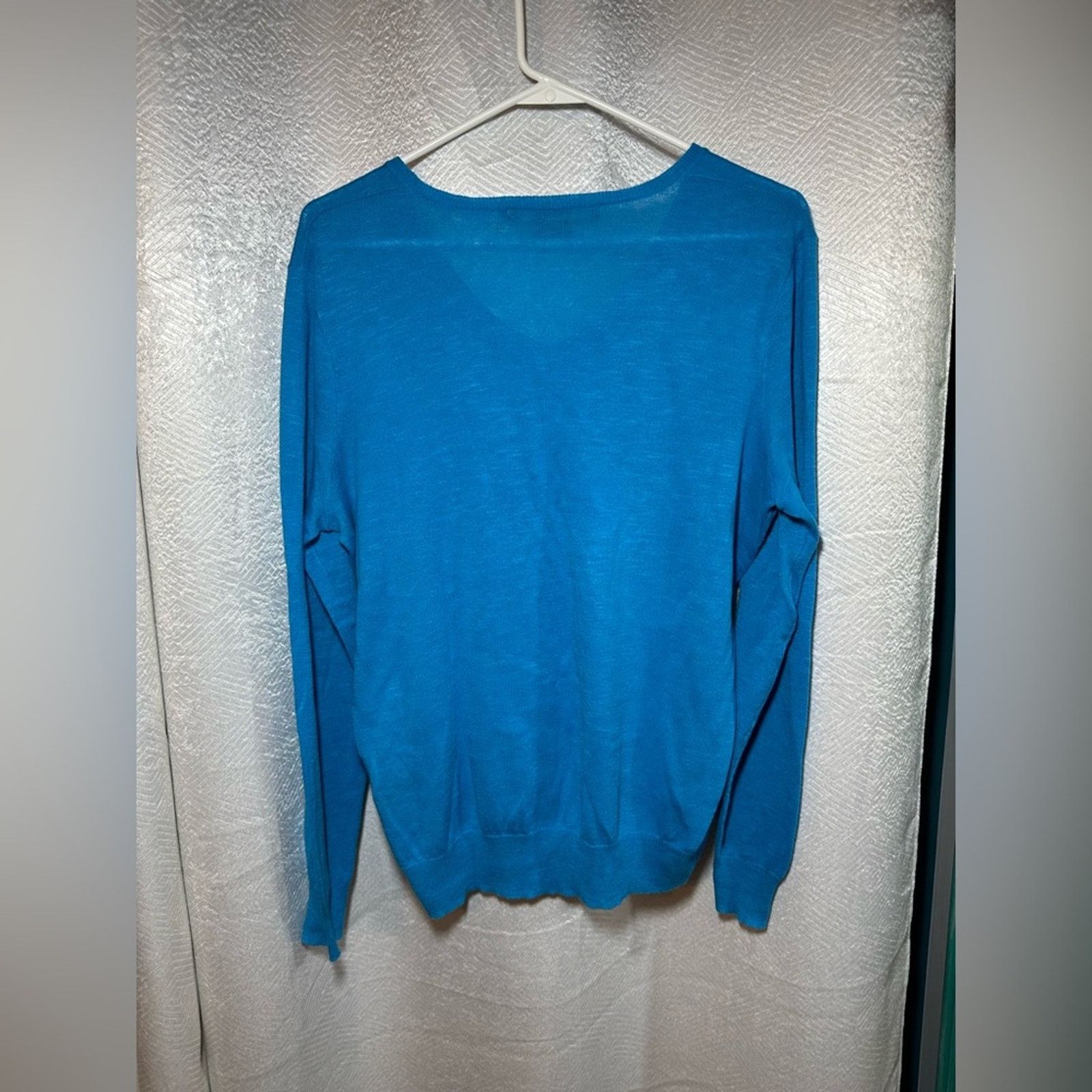Ralph Lauren Sport Ralph Lauren Sport Women’s Sz L Bright Blue V-Neck Sweater Size L / US 10 / IT 46 - 4 Thumbnail