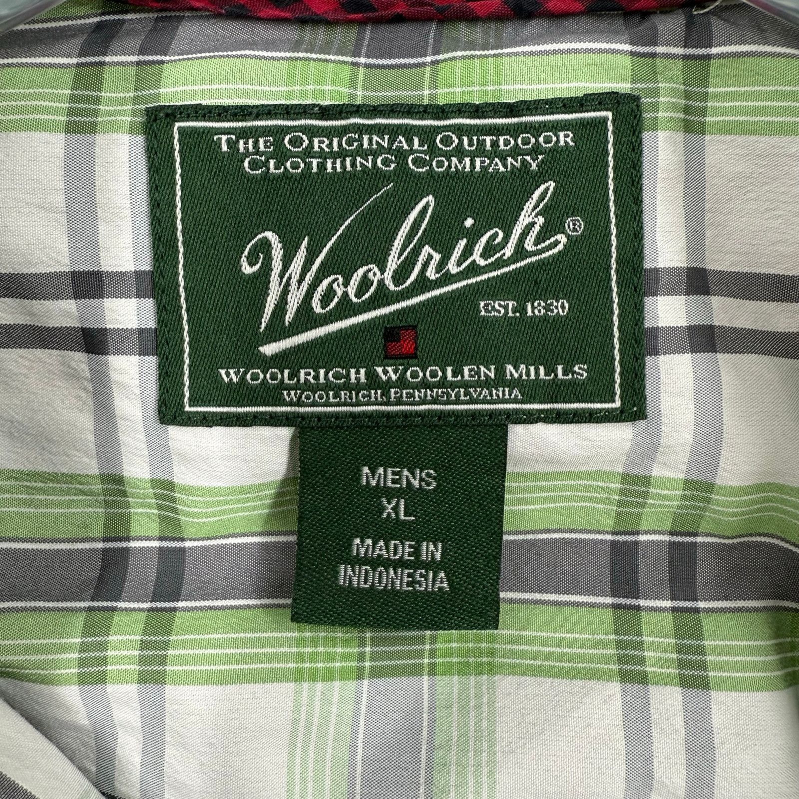 Woolrich Woolen Mills Woolrich Men's Plaid Snap Button Down Casual Dress Shirt XL Size US XL / EU 56 / 4 - 3 Thumbnail
