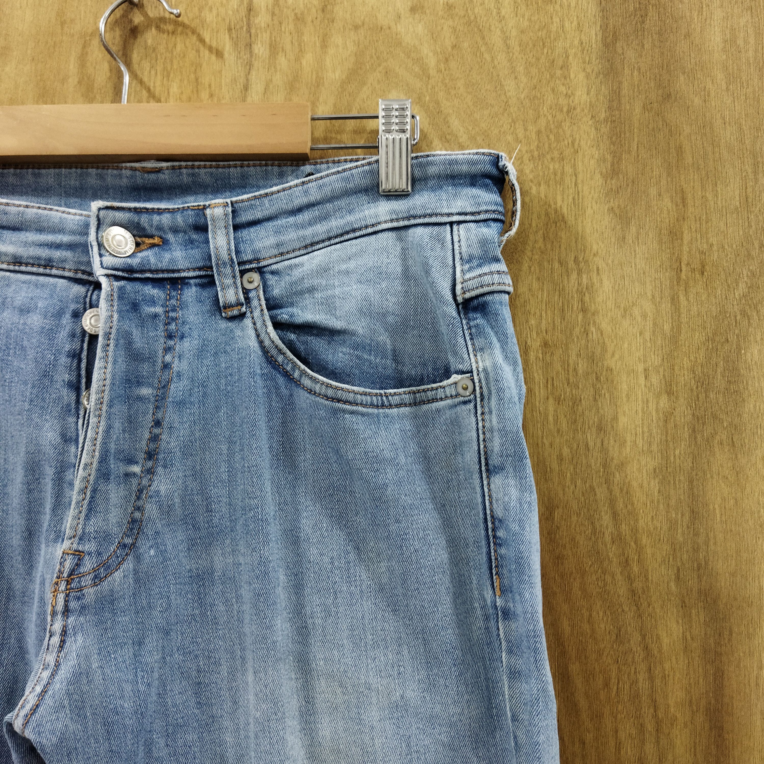 Japanese Brand SKINNY DENIM LIGHY BLUE JEANS PANTS Size US 32 / EU 48 - 5 Thumbnail