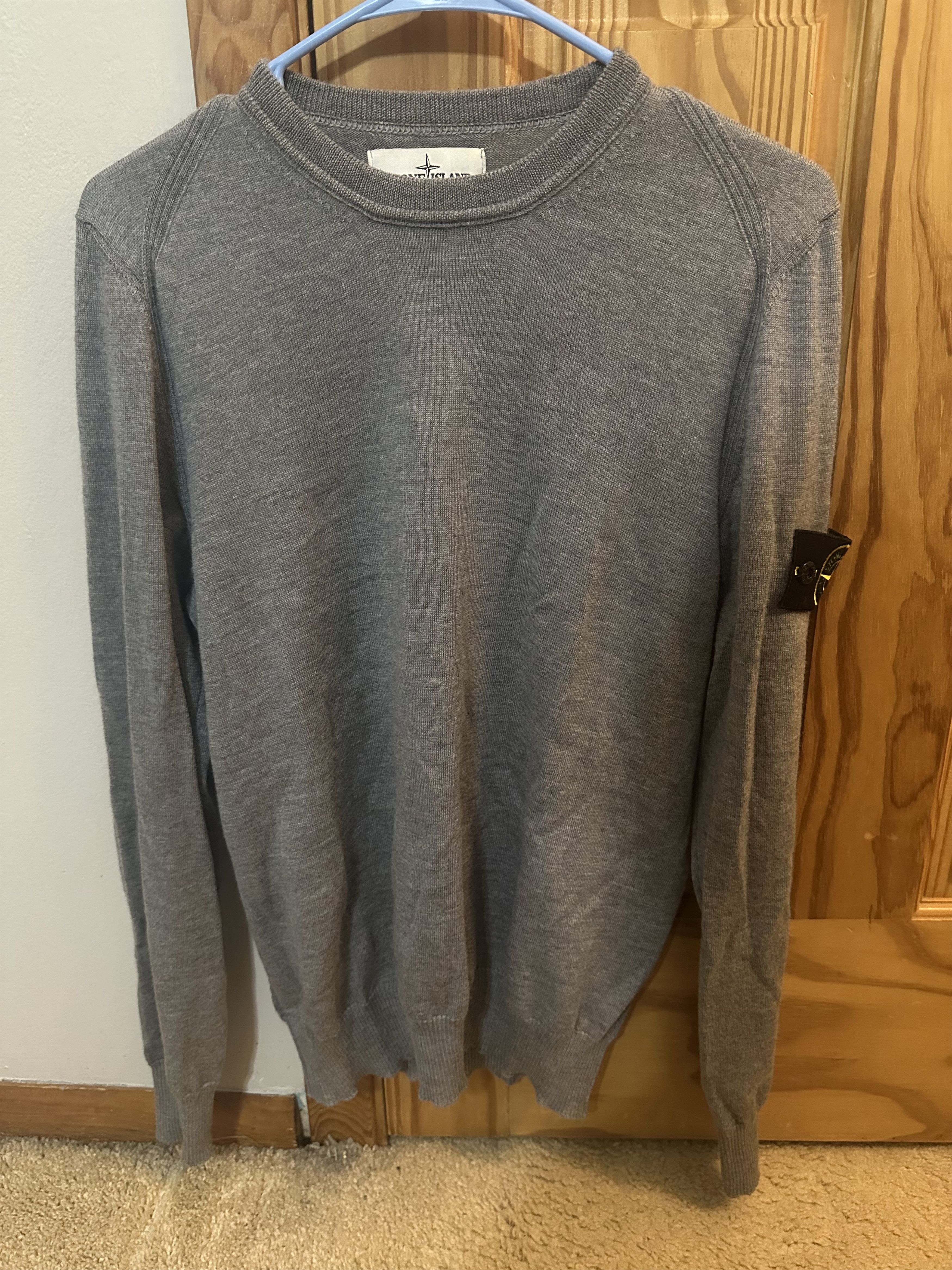 Stone Island Stone Island Grey Wool Sweater Size US S / EU 44-46 / 1 - 1 Thumbnail