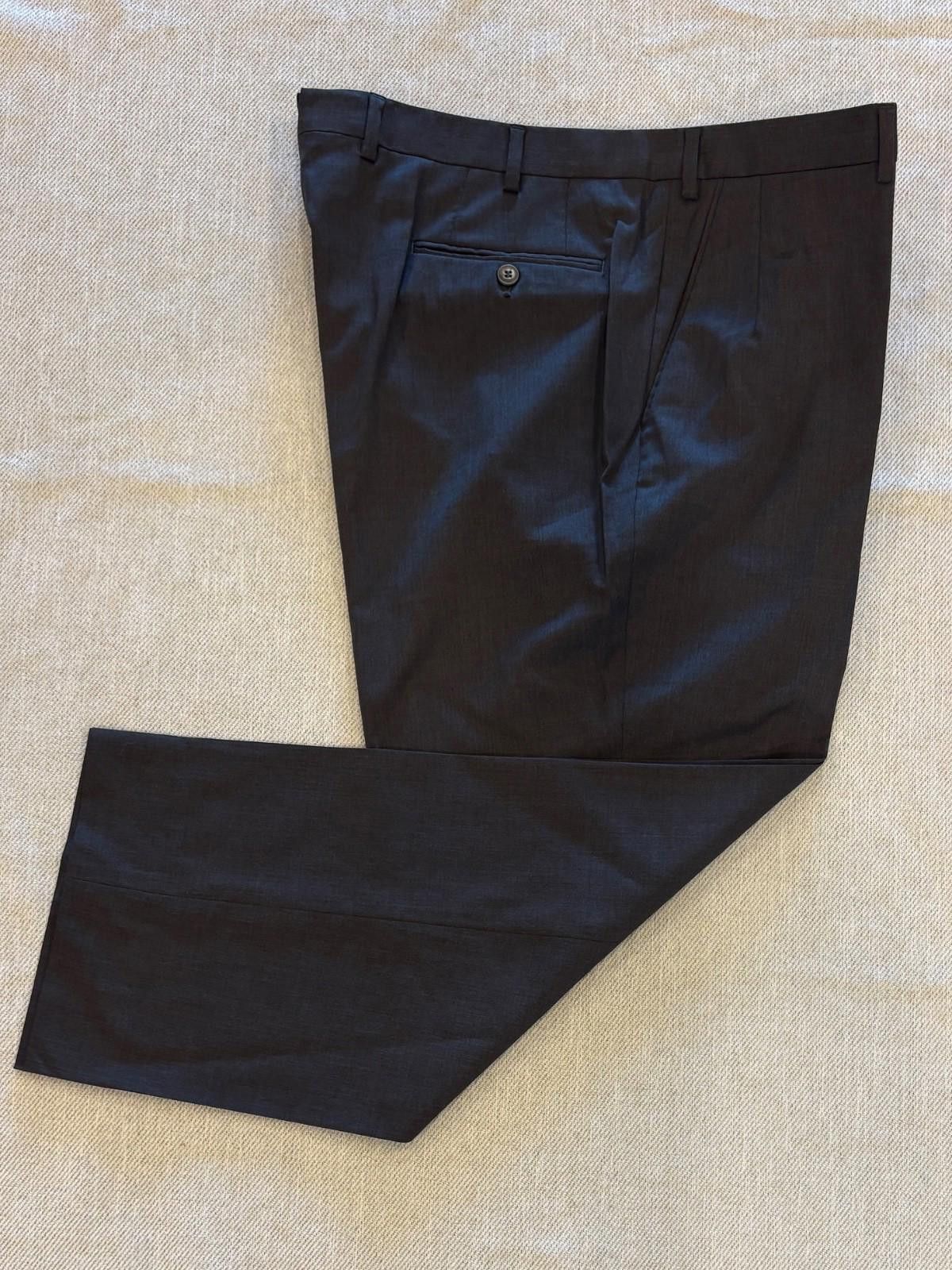 Brioni Brioni Phi Trousers 38R Navy Blue 100% Wool Made in Italy Size US 38 / EU 54 - 1 Thumbnail