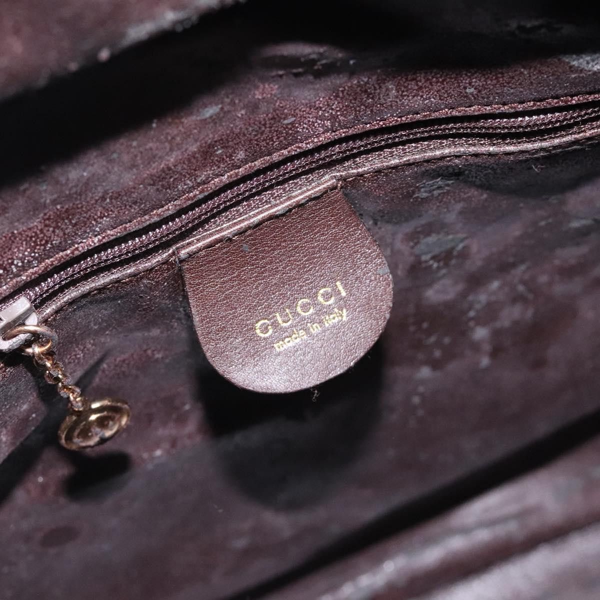 Gucci GUCCI Bamboo Hand Bag Leather Dark Brown Gold Size ONE SIZE - 15 Thumbnail