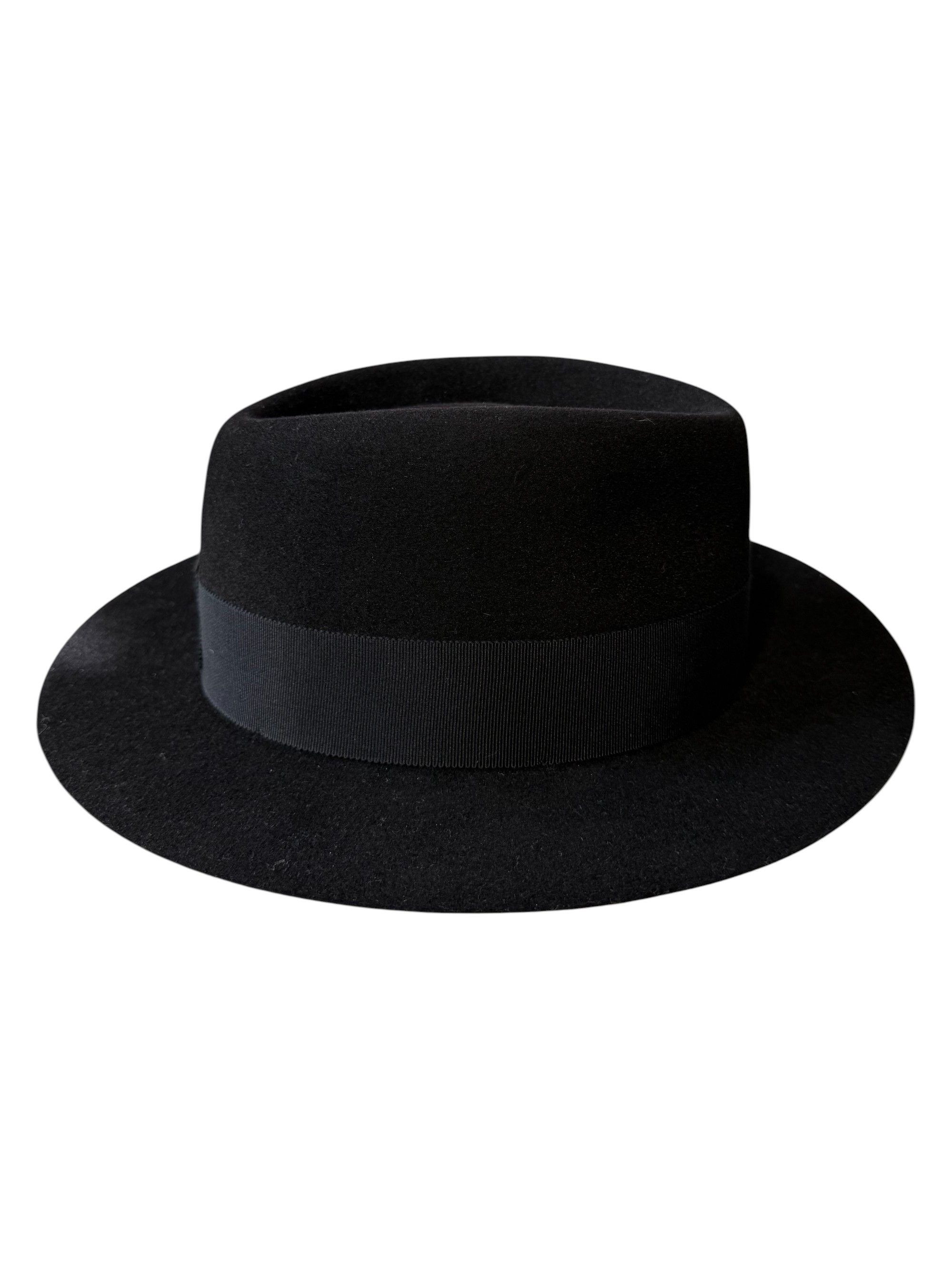Maison Michel Maison Michel Paris Black Ribbon Wool-Felt Hat Size S Size ONE SIZE - 3 Thumbnail