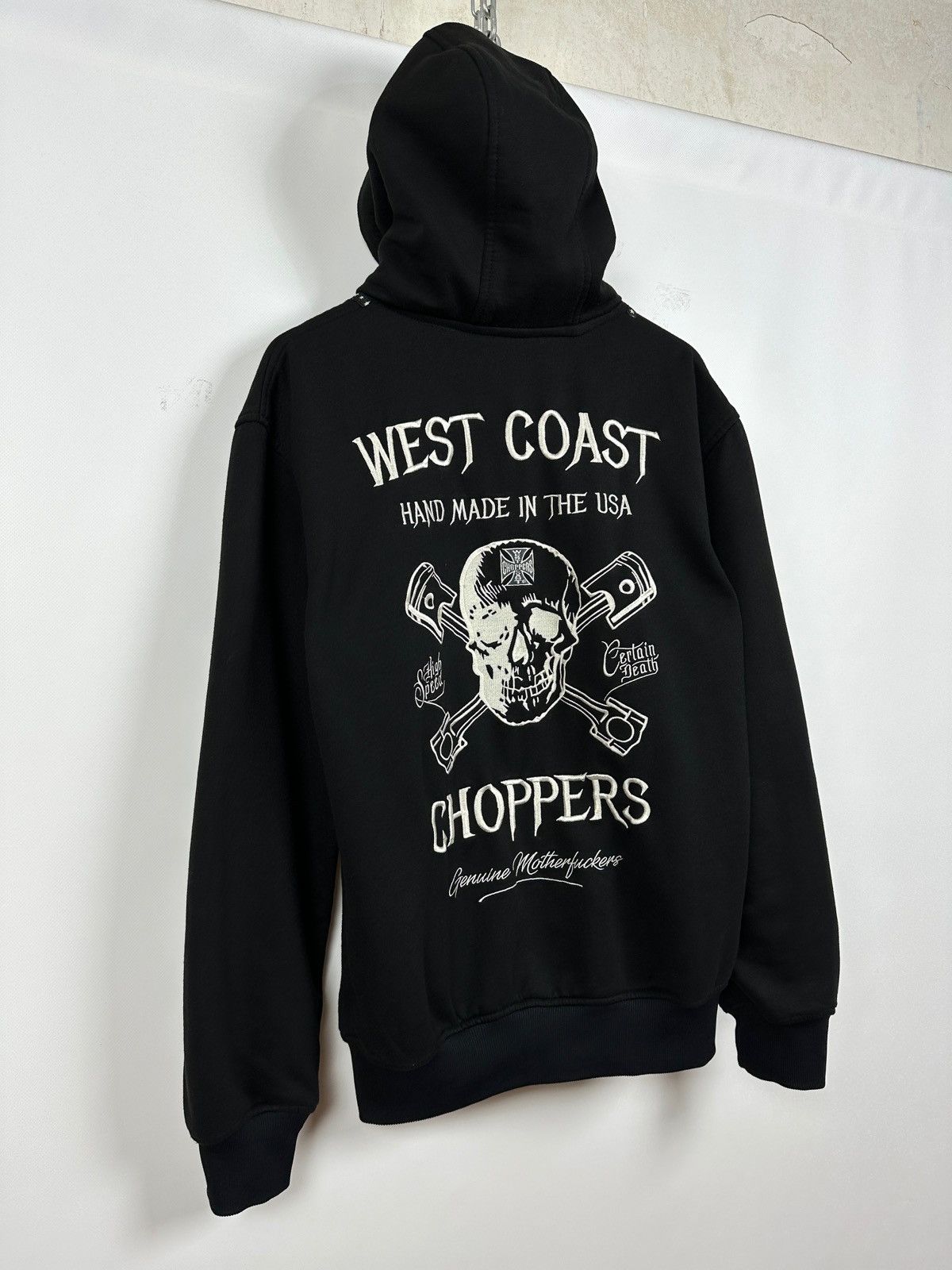 Vintage Vintage West Coast Choppers Hand Made In The USA Hoodie Size US L / EU 52-54 / 3 - 1 Thumbnail